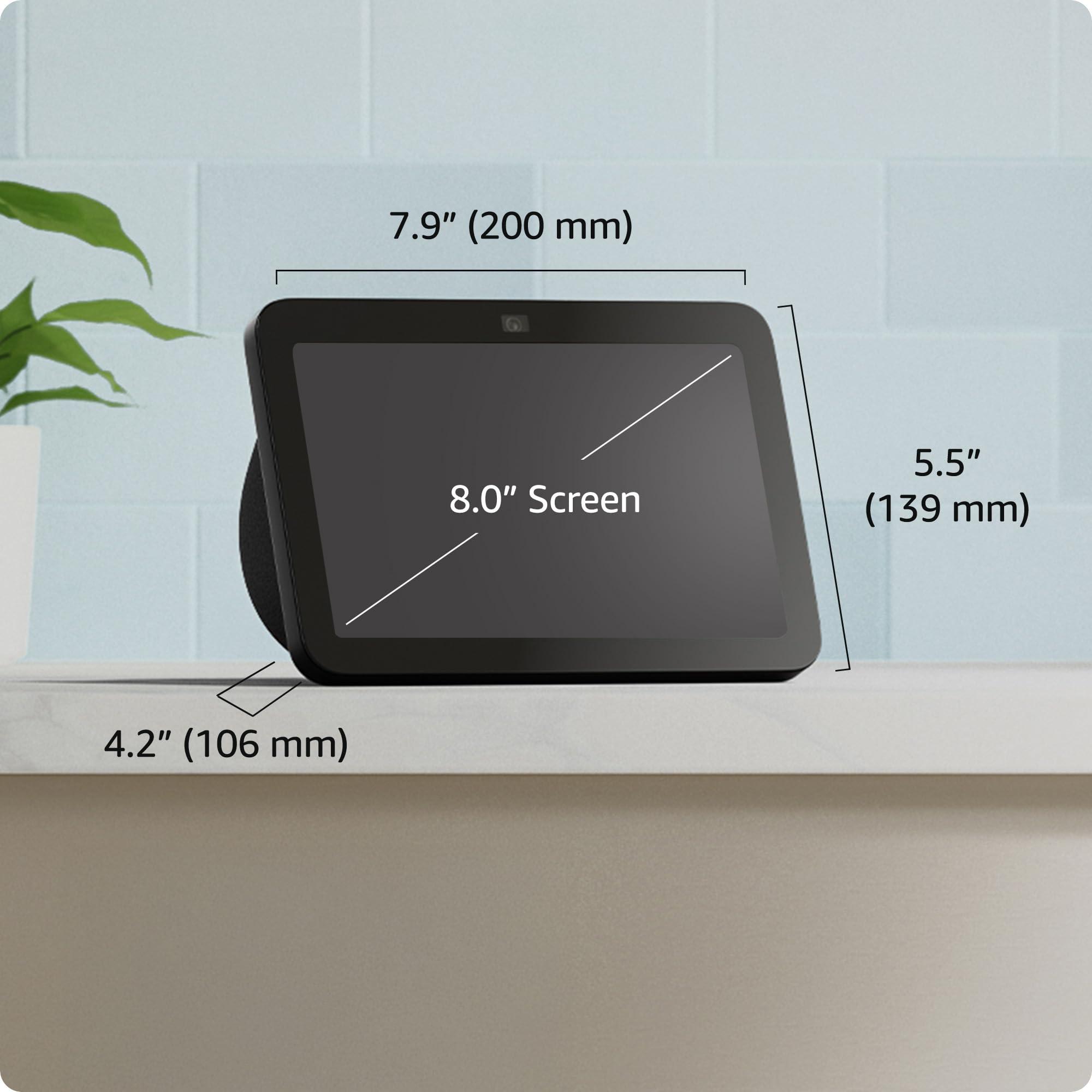 Amazon Echo Show 8 (newest model), With Spatial Audio, Smart Home Hub, and Alexa, Charcoal - Image 2