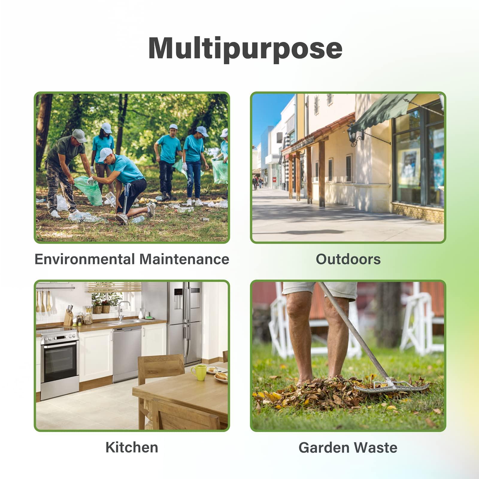 JENCENBIO Compost Bags, 8 Gallons, 30Liter, Extra Thick 0.87 Mils, Biodegradable Food scrap waste bags with US BPI ASTM D6400 and Europe OK Compost Home Certified - Image 7