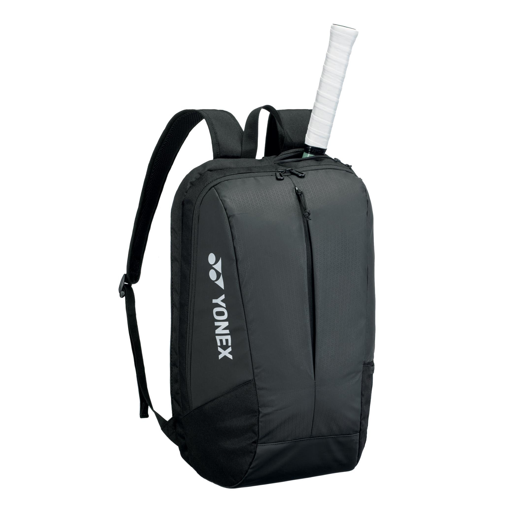 YONEX Team Backpack with YKK Zippers & Multiple Storage Compartments - Durable Lightweight Tennis Backpack, 28L Capacity, Black