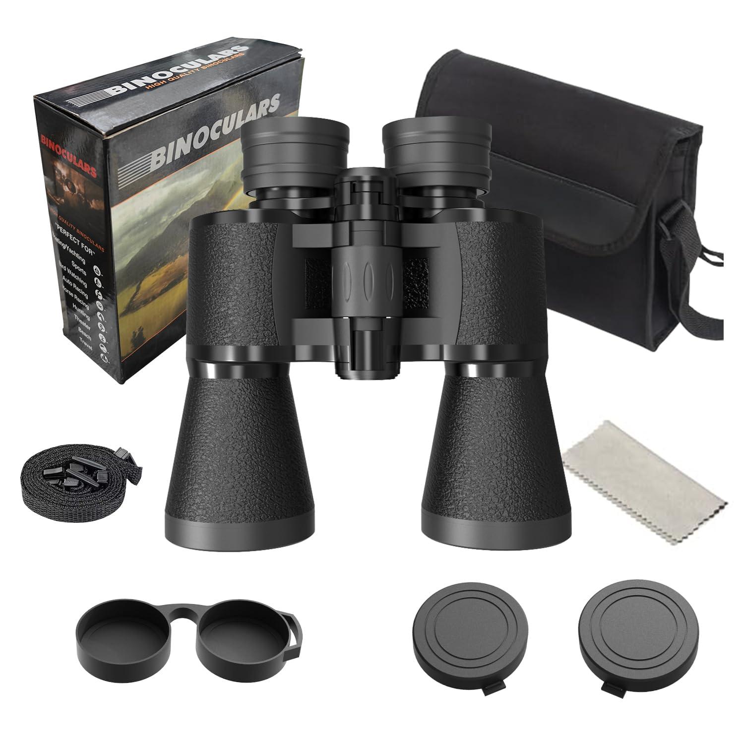 30x50 Binoculars for Adults, High-Powered Compact Professional Binoculars for Bird Watching, Hunting, Sports, Concerts, Travel, Cruise, and Outdoor, Waterproof with Case - Image 7