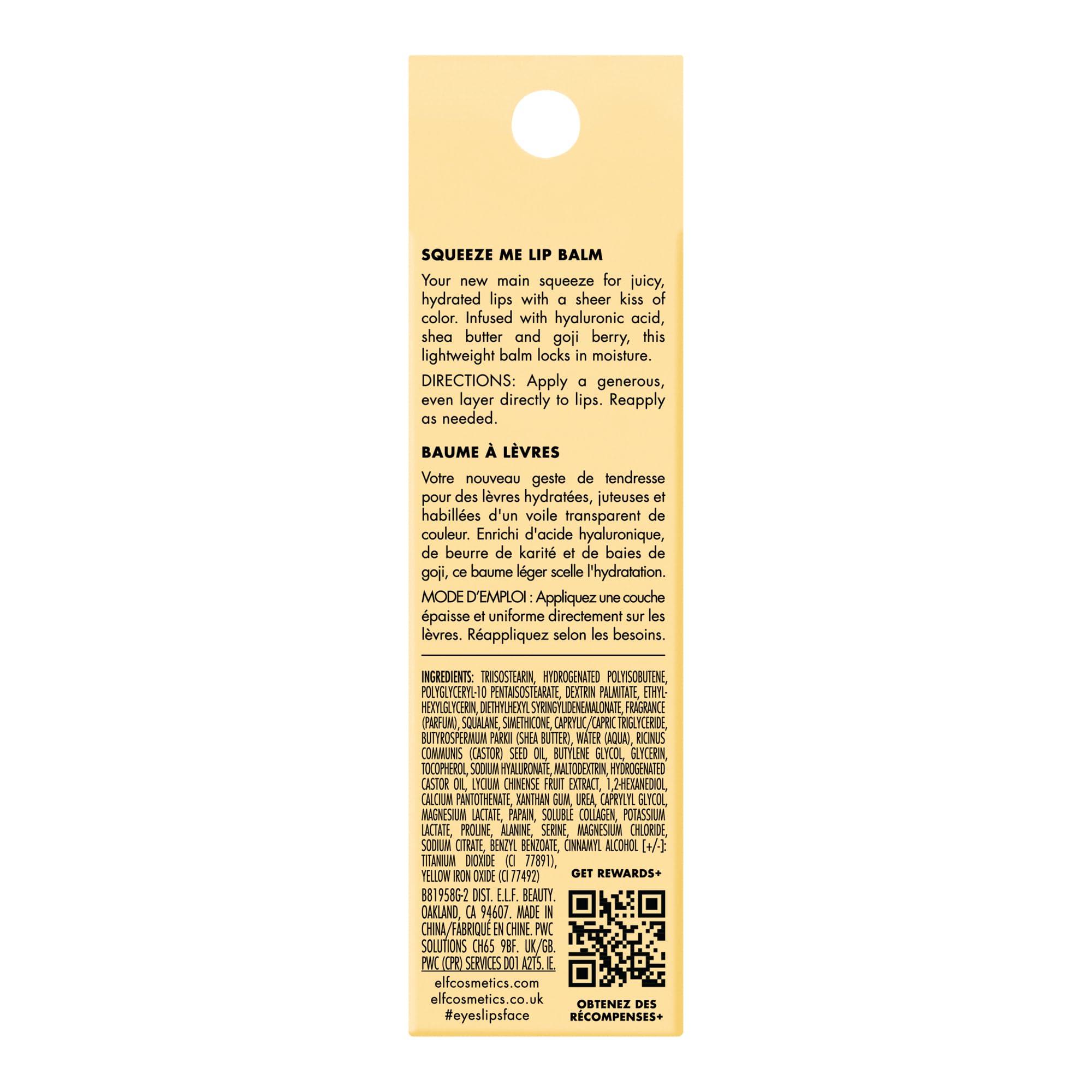 e.l.f. Squeeze Me Lip Balm, Moisturizing Lip Balm For A Sheer Tint Of Color, Infused With Hyaluronic Acid, Vegan & Cruelty-free, Vanilla Frosting - Image 6