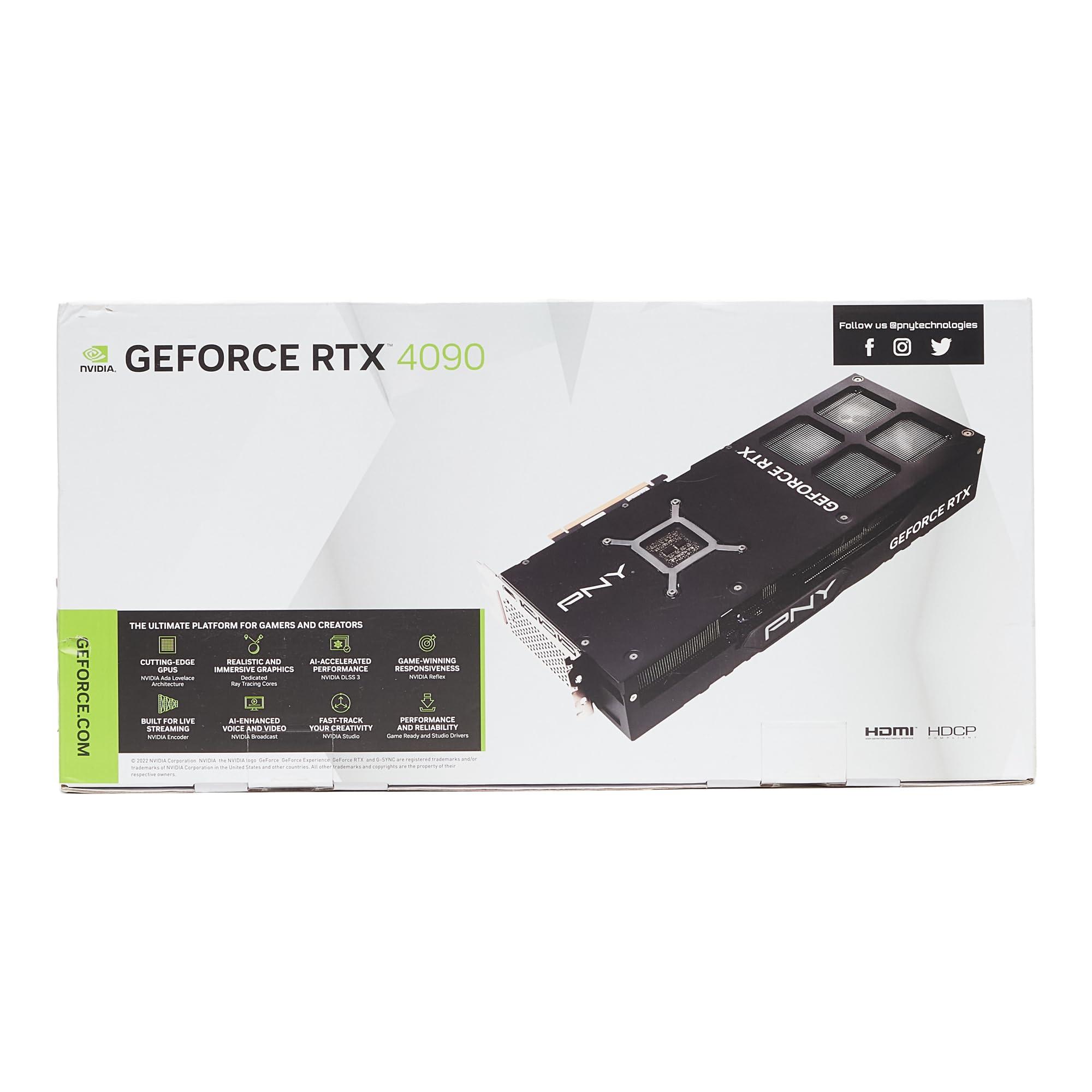 PNY GeForce RTX™ 4090 24GB Verto™ Triple Fan Graphics Card DLSS 3 (384-bit PCIe 4.0, GDDR6X, Supports 4k, Anti-Sag Bracket, HDMI/DisplayPort) - Image 13
