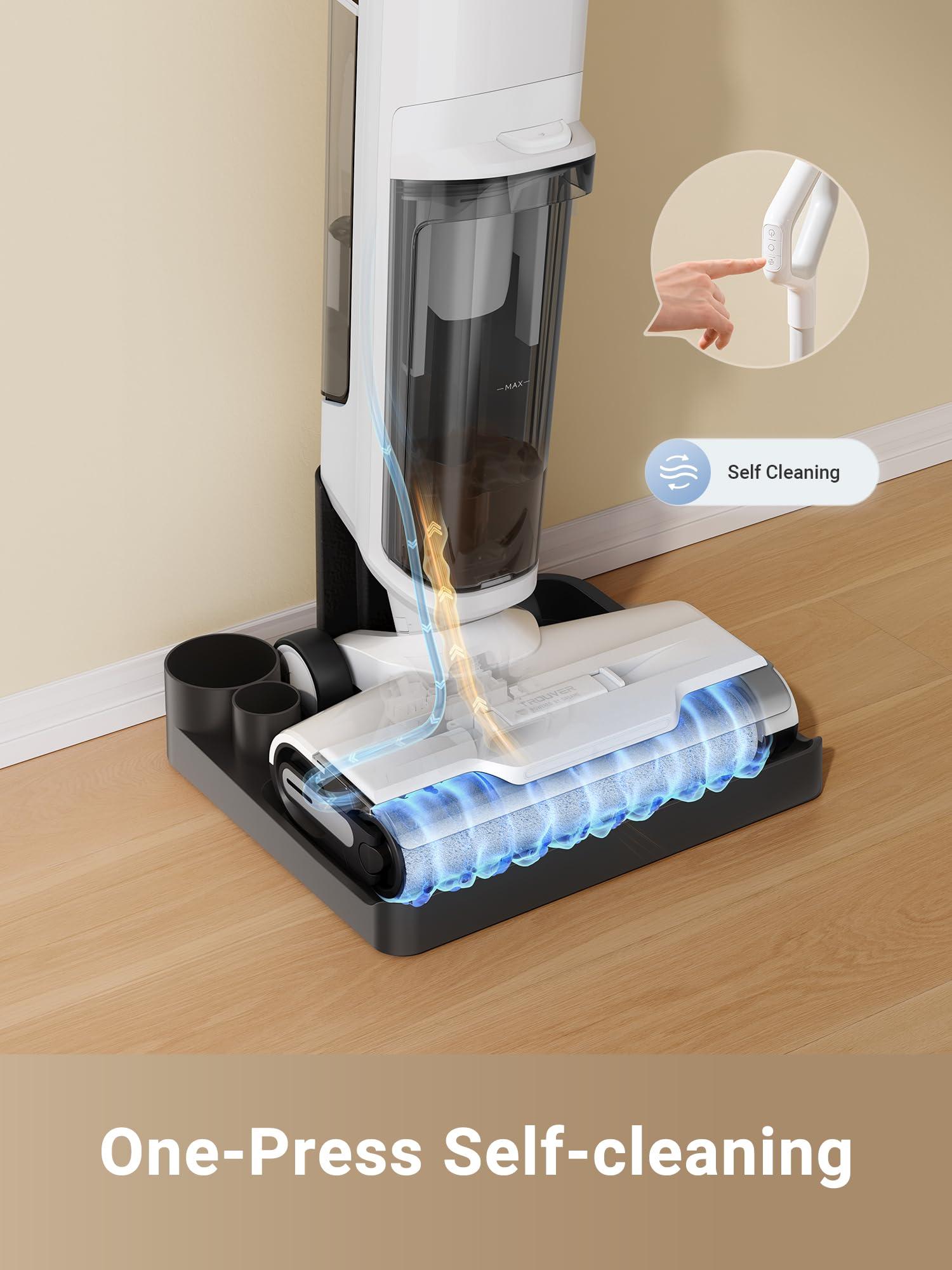 DREAME K10 Wet Dry Vacuum Cleaner, Cordless Vacuum Mop with Self-Washing, 8.38lbs Lightweight Floor Washer, 30min Runtime, Edge Cleaning Great for Hardfloor, Specially Designed Twin Scraper - Image 4