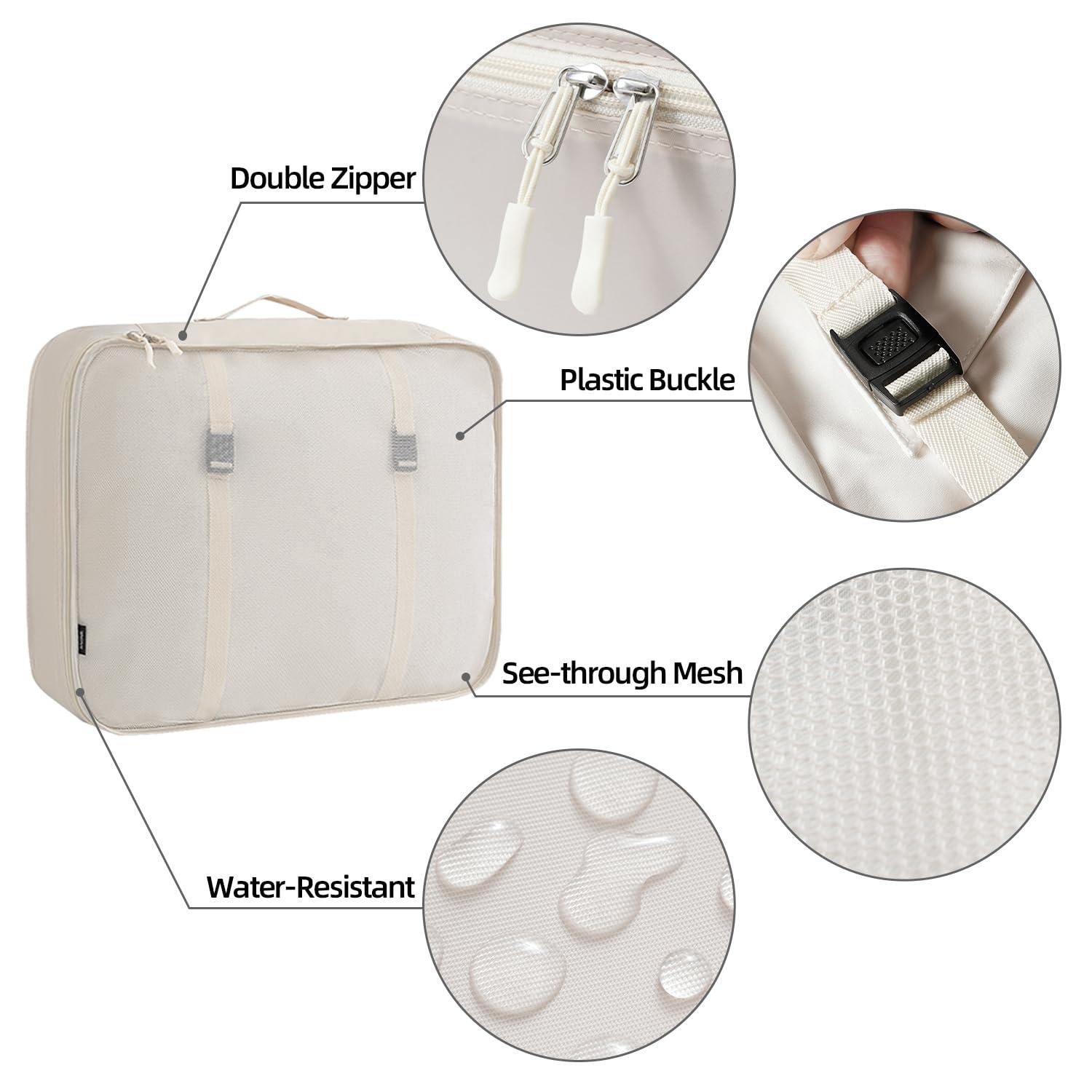 BAGAIL 6 Set/8 Set/10 Set Packing Cubes Various Sizes Packing Organizer for Travel Accessories Luggage Carry On Suitcase - Image 5
