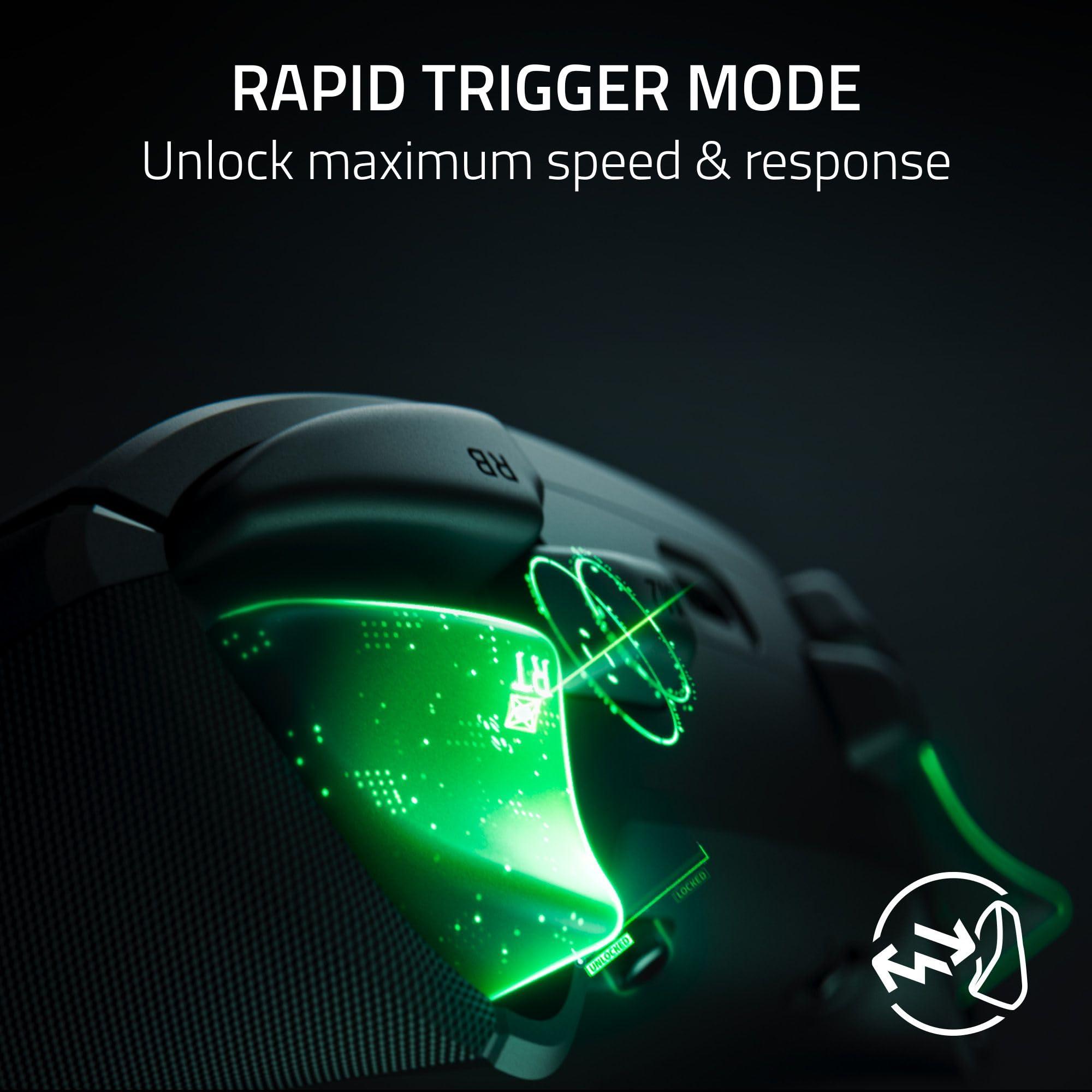 Razer Wolverine V3 Pro Wireless Gaming Controller: Licensed for Xbox Series X|S, Xbox One, Windows PC - 6 Remappable Buttons - Fast Triggers - Customizable Thumbsticks - Wired Tournament Mode - Black - Image 5
