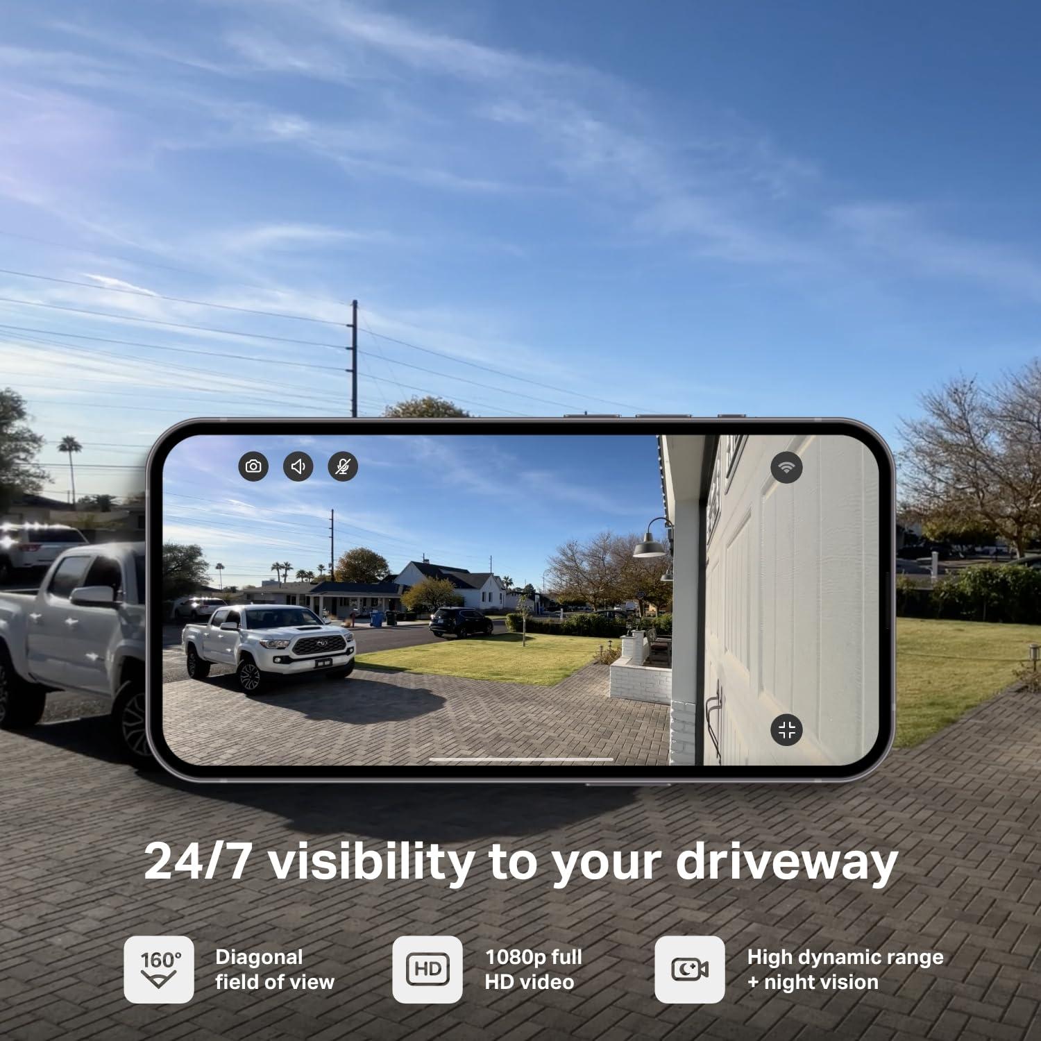myQ Smart Garage Door Video Keypad with Wide-Angle Camera,Customizable PIN Codes,and Smartphone Control–Take Charge of Your Garage Access Works with Chamberlain, LiftMaster and Craftsman openers,White - Image 6