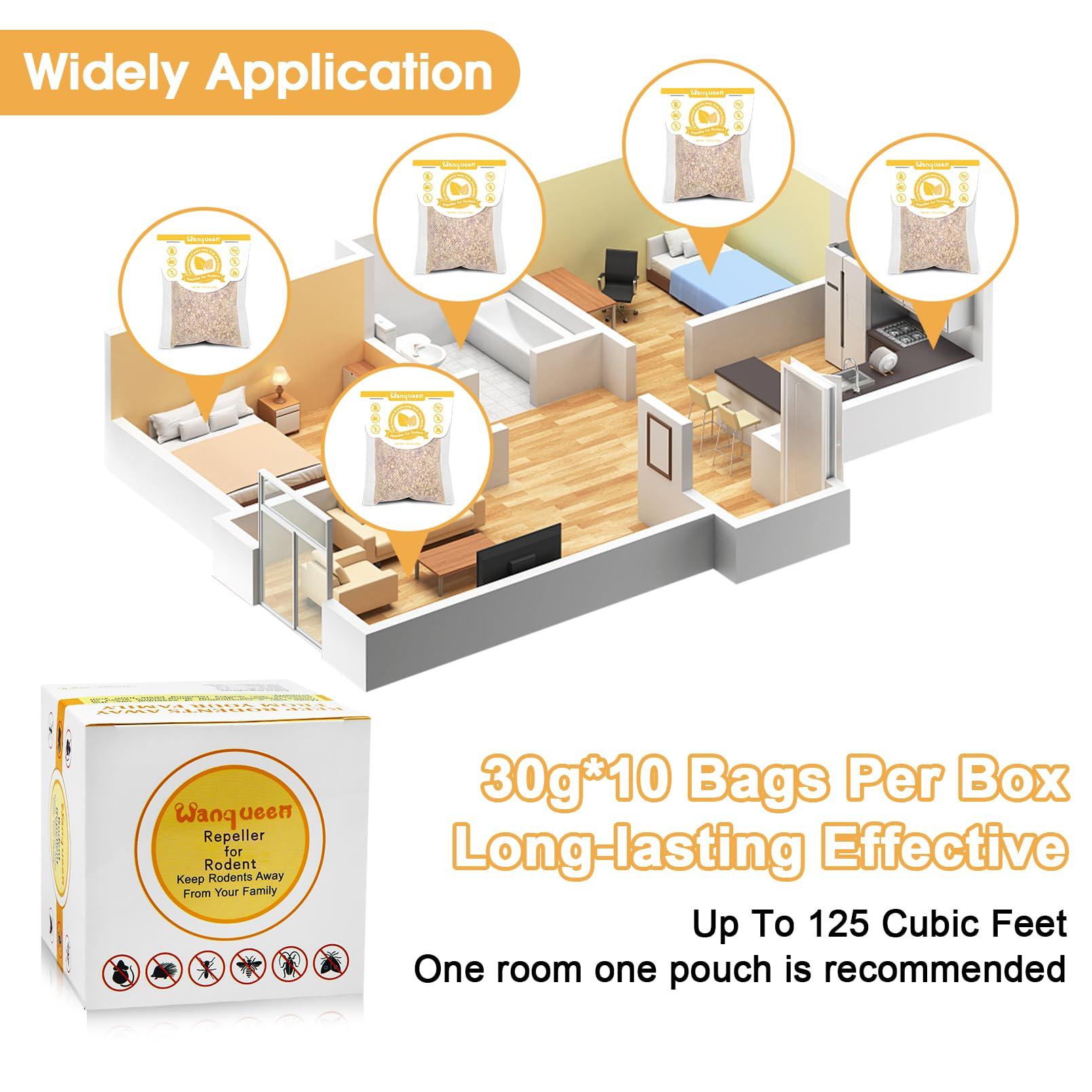 8 Pack Rodent Mouse Repellent Pouches Peppermint Oil to Repel Mice and Rats, Mouse Repeller Pest Control Pouches Mice Repellent for House Mouse Deterrent Indoor - Image 6