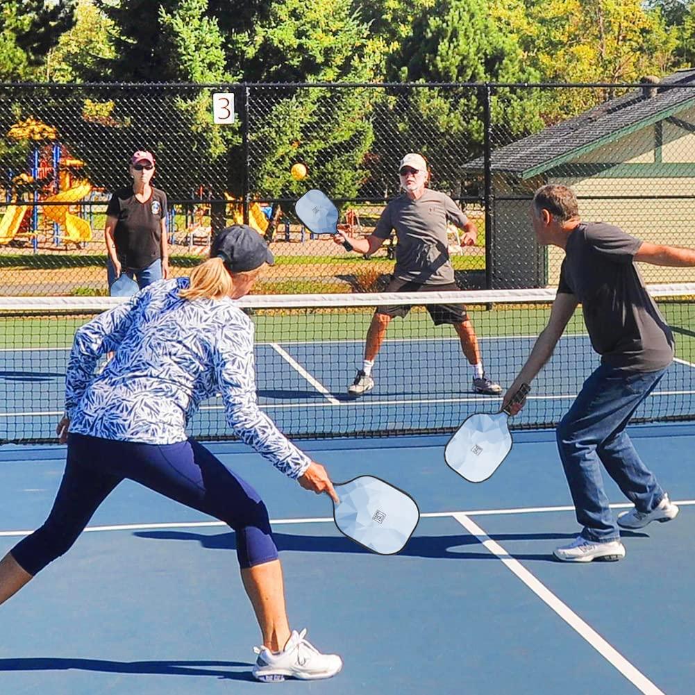 Pickleball Paddles Set of 2, 2025 USAPA Approved Pickleball Set, Fiberglass Lightweight Pickle Ball Rackets 2 Pack, 2 Outdoor Pickleball, 2 Indoor Pickleball Balls, 1 Pickleball Bag for Women and Men - Image 9