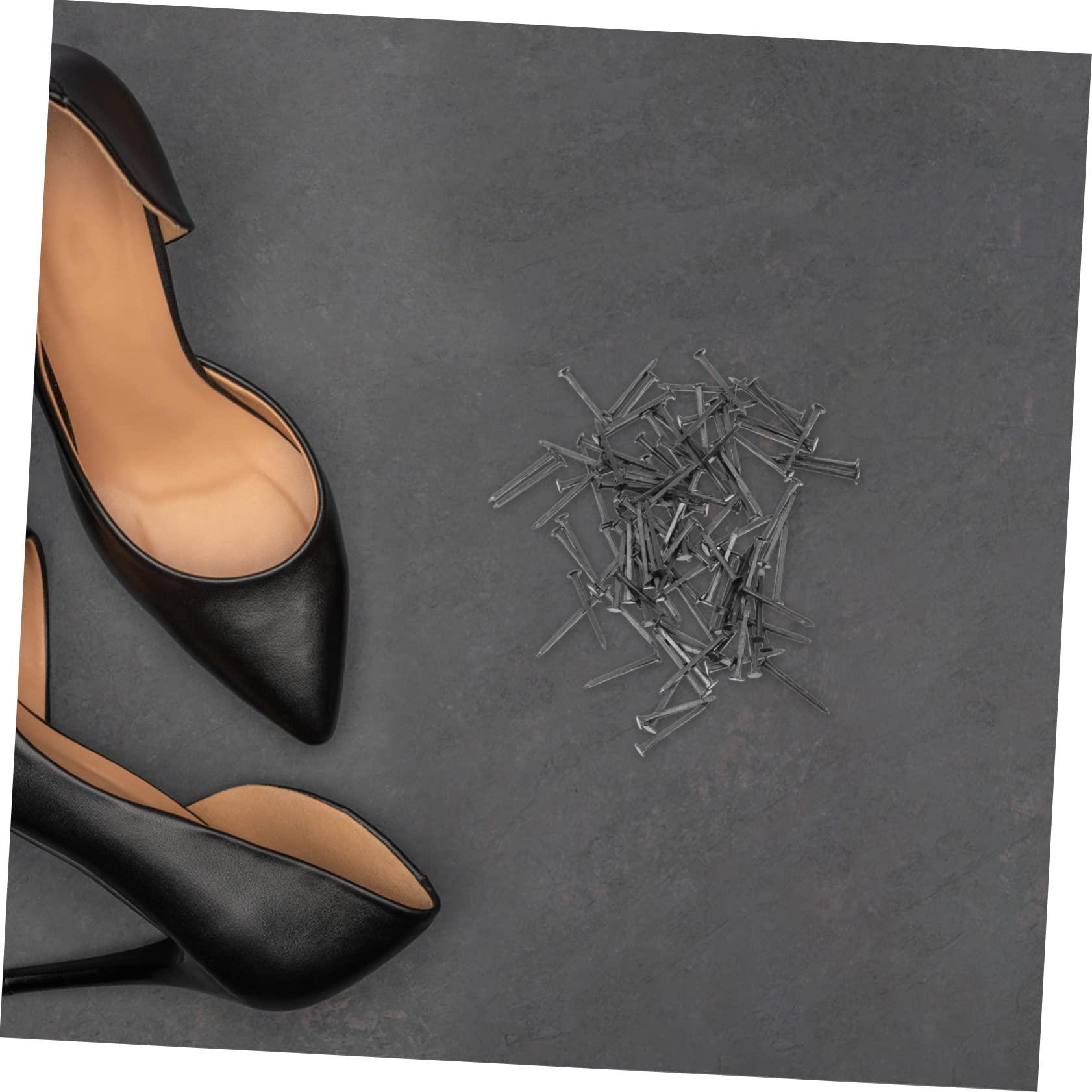 130 Pcs Round Head Shoe Nails Replacement for High Heel Shoes Easy DIY Shoe Repairing 19Mm Black Iron Nails - Image 7