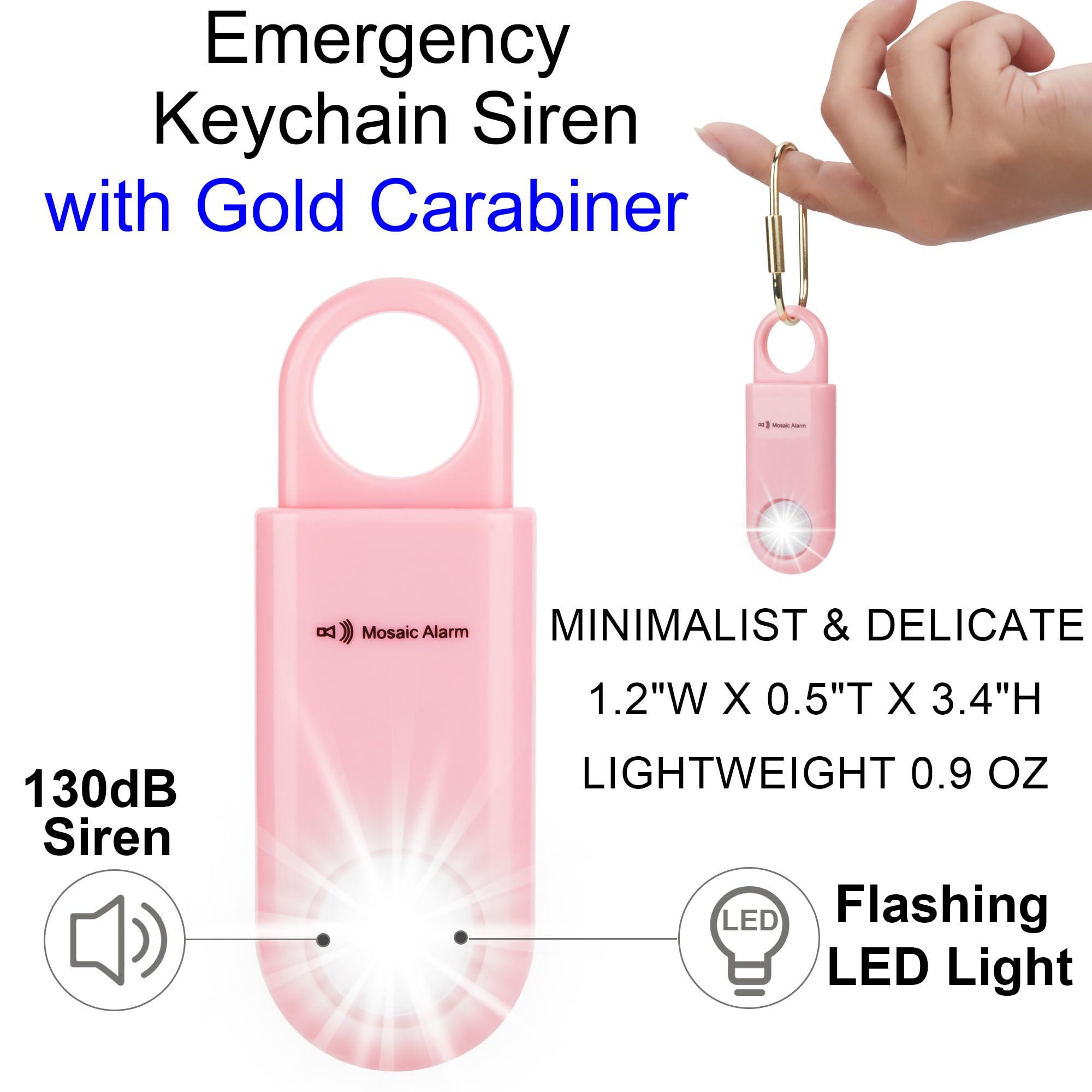 130dB Keychain Siren Strobe Light. Loud Sound Personal Safety Alarm with Carabiner. SOS Emergency Alerts for Women, Girls, School Children, Night Runners, Hiking. Bear Alarm Deterrent.Pink - Image 7