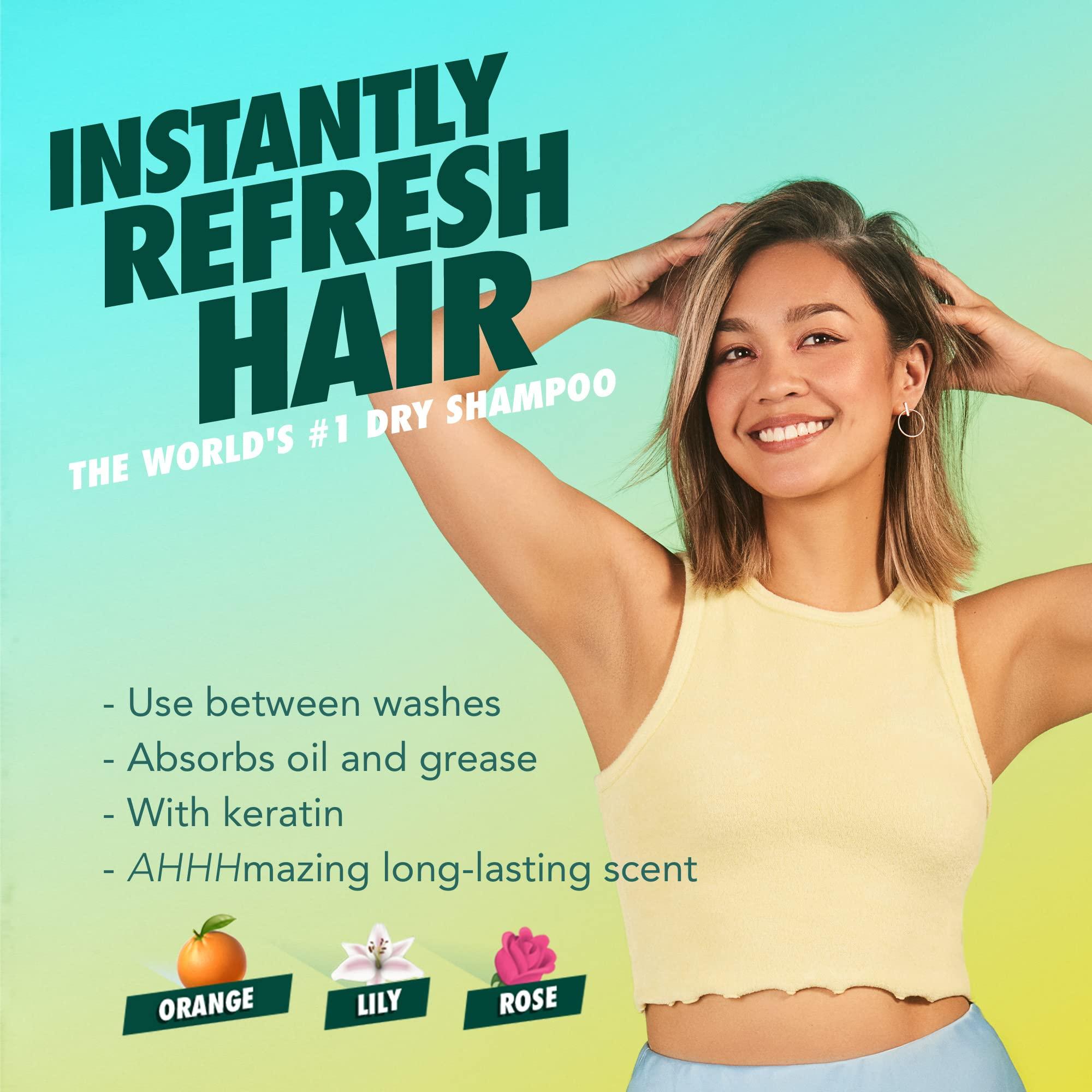 Batiste Dry Shampoo, Original Fragrance Classic Clean, Refresh Hair and Absorb Oil Between Washes, Waterless Shampoo for Added Hair Texture and Body, 5.71 oz - Image 2