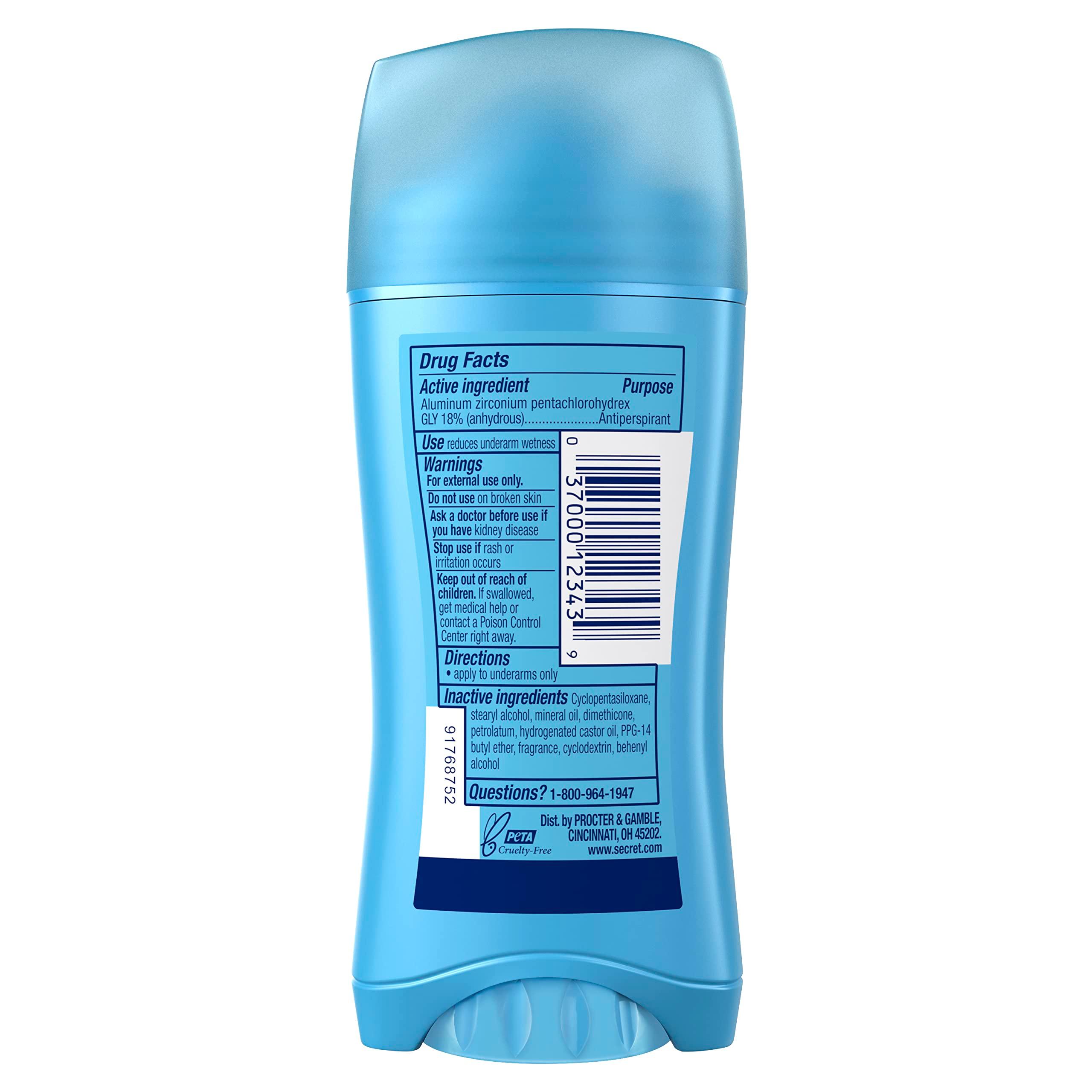 Secret Antiperspirant and Deodorant for Women, 24hr Sweat & Odor Protection, PH Balanced Protection, Gentle on Skin, Invisible Solid, Powder Fresh Scent, 2.6 oz - Image 8