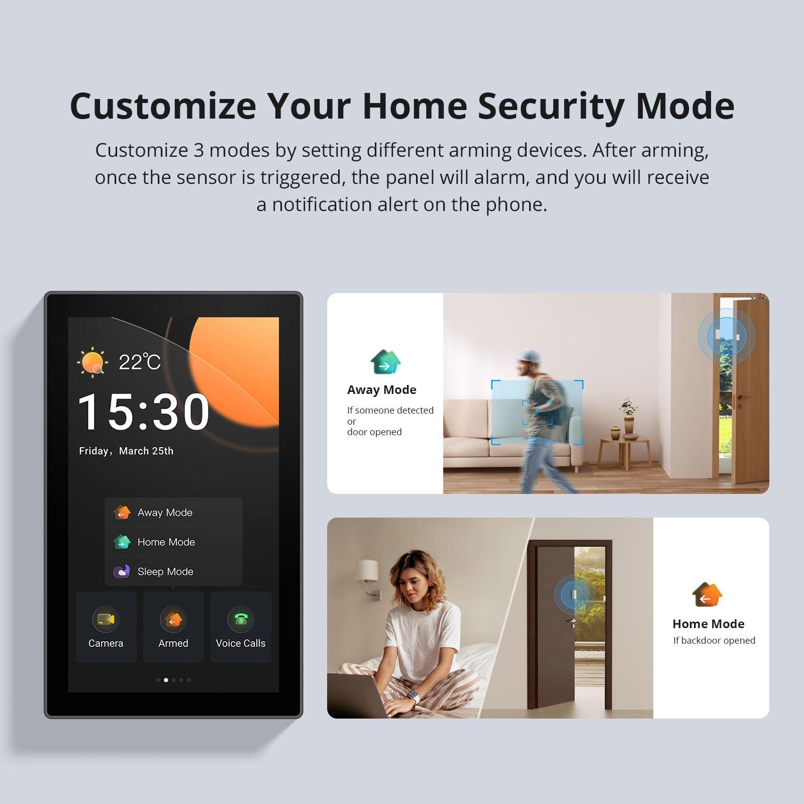 SONOFF NSPanel Pro 120 Smart Home Control Panel, Integrate Zigbee Gateway with Home Security, 4.7-inch large display with Monitoring energy use, Viewing cameras, Thermostat, Browsing the web(Black) - Image 6