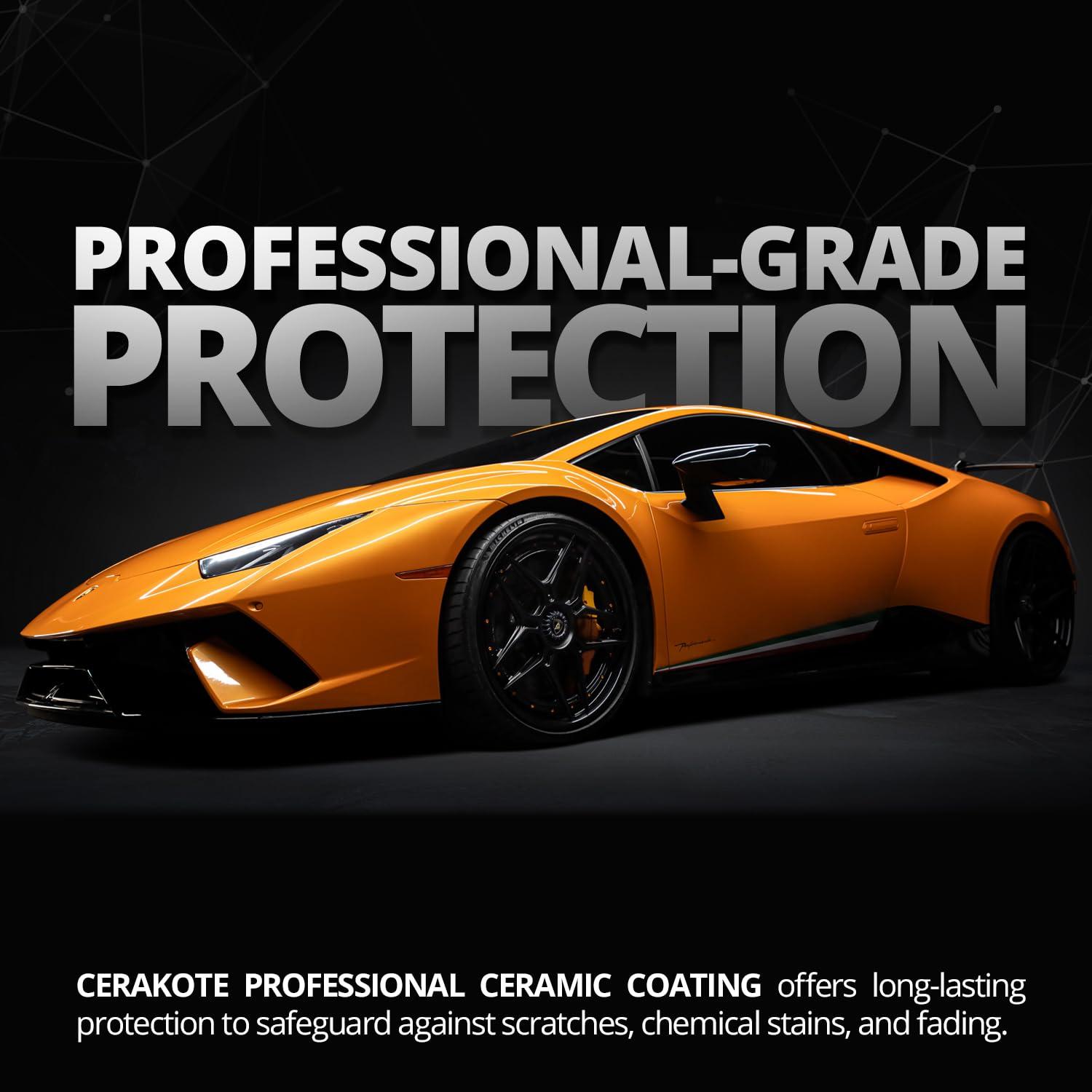 Cerakote® Professional Ceramic Coating for Cars – High Gloss Professional Grade Paint Protection Kit, Ultra Hydrophobic, UV & Chemical Resistant, Easy Application, 500 Wash Longevity, (2) 30ml Bottles - Image 5