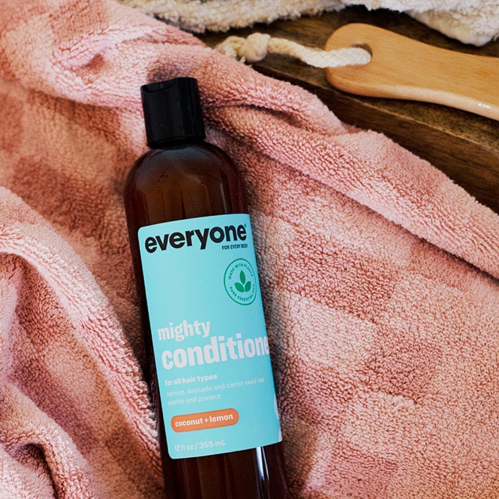 Everyone Hair Care Conditioner - Coconut & Lemon Mighty, 12 fl oz Bottle, Wash & Leave In Hydrating Conditioner, Deep Moisturizing, Sulfate Free & Paraben Free - Image 2