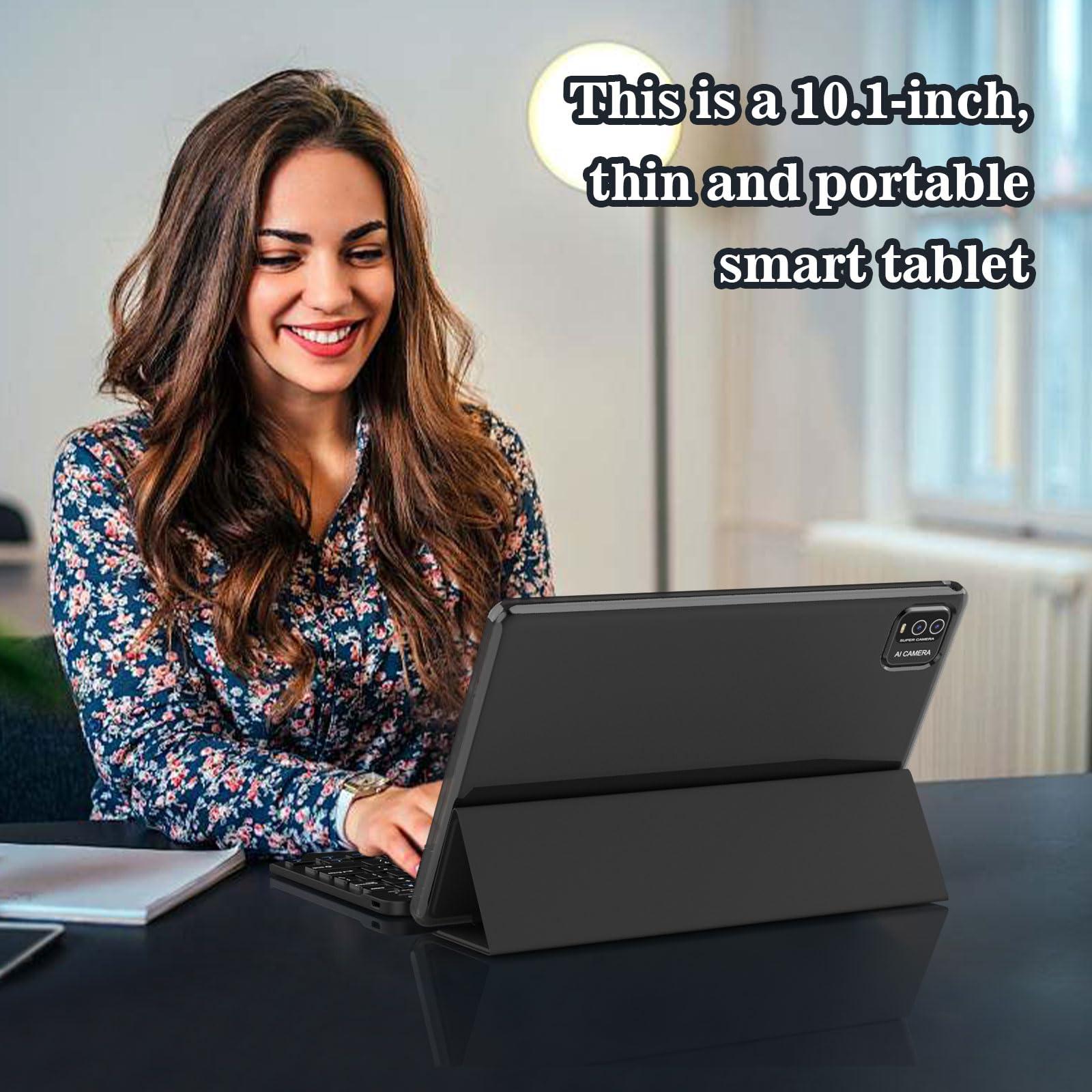 Andoird 14 Tablet 10 inch, 2 in 1 Tablets with Keyboard Case Stylus Mouse, 12GB RAM 64GB ROM 1TB Expand, Octa-Core 2.0Ghz, 5G WiFi, BT5.0, 6000mAh, 8MP Camera, 1280 x 800 HD Screen, Widevine L1, GMS - Image 2