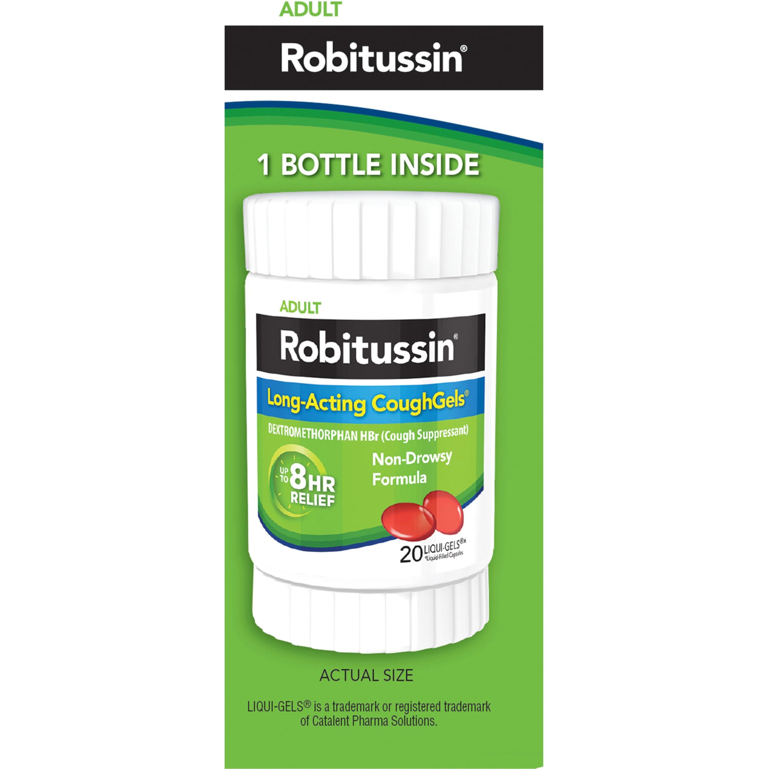 Robitussin 8 Hour Liqui-gels Cough, Adult Formula - 20 count Liqui-Gels - Image 13