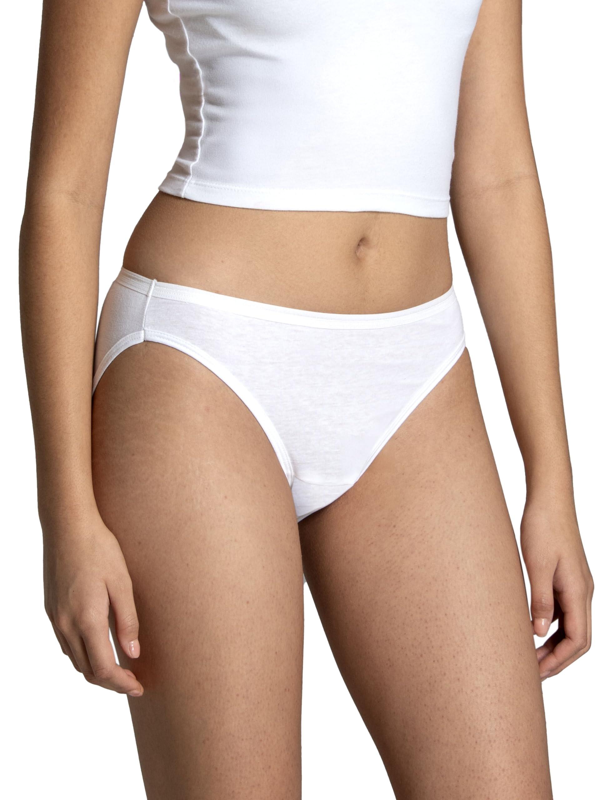 Fruit of the Loom Women's Eversoft Cotton Bikini Underwear, Tag Free & Breathable, Cotton-10 Pack-Assorted Neutrals, 5 - Image 2