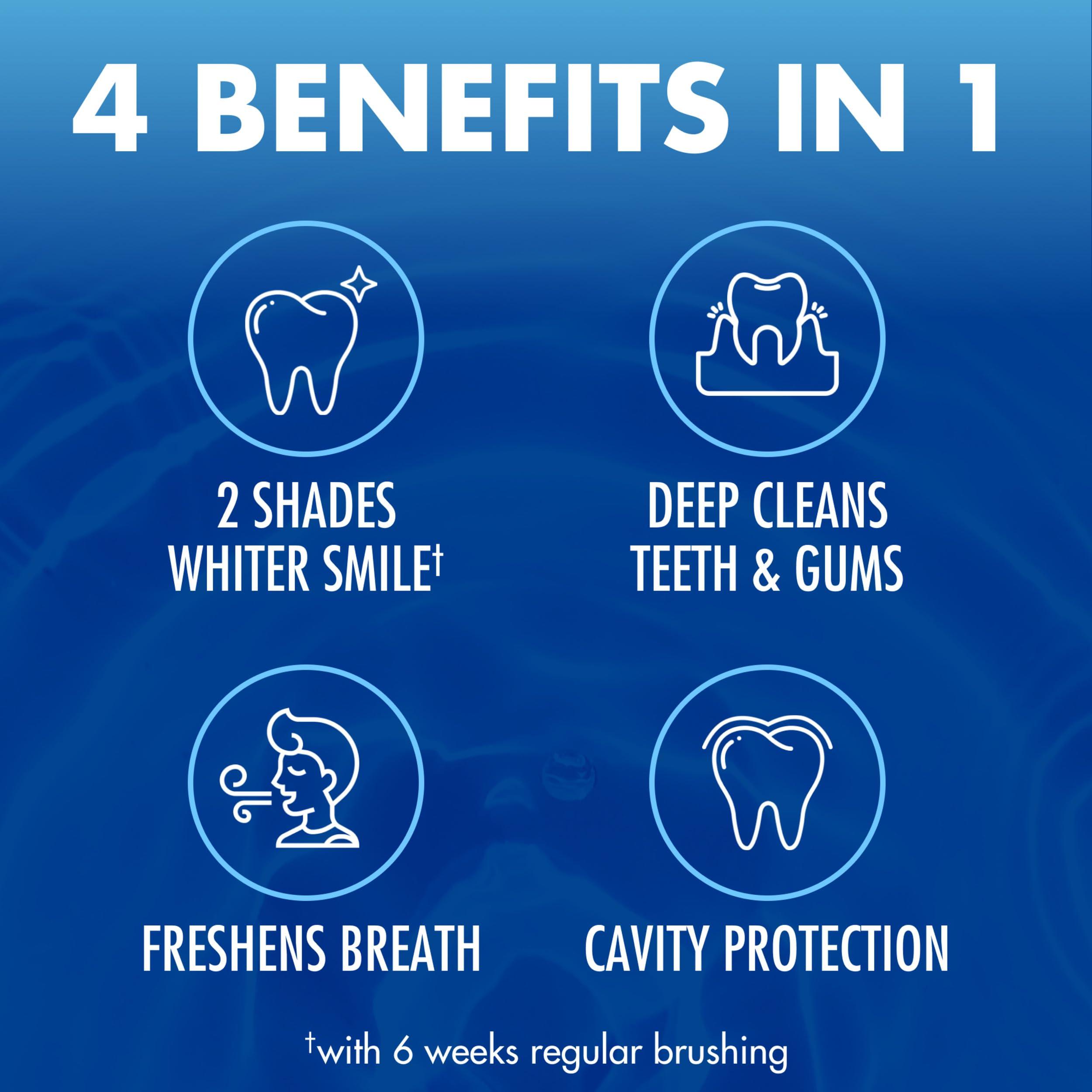 Arm & Hammer Advance White Toothpaste, Clean Mint Flavor, Stain Defense Technology, 6 Ounce (Pack of 4) - Image 6