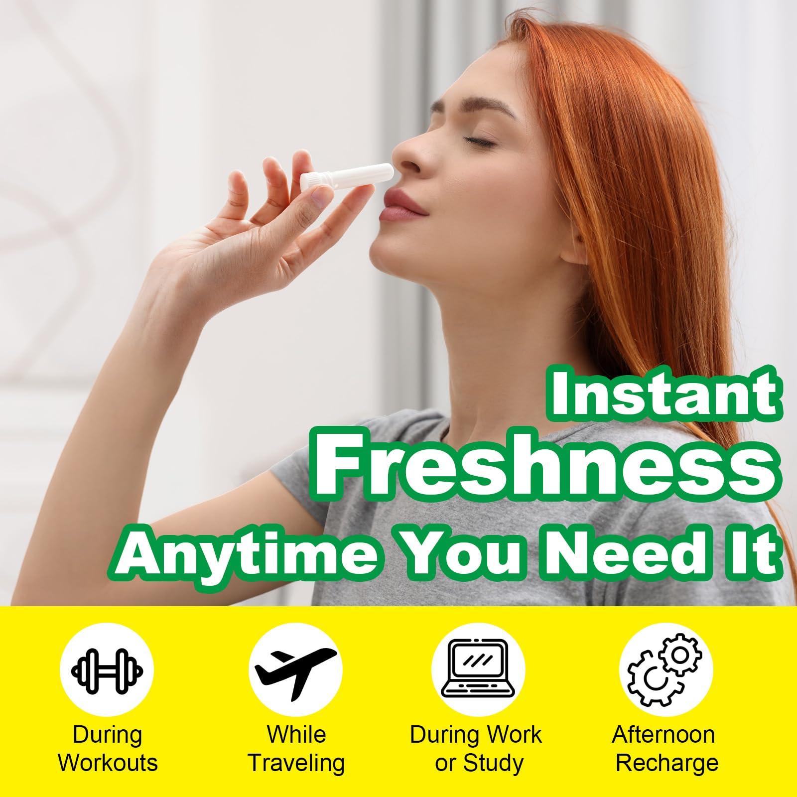 NIFEISHI Nasal Stick Boost Energy Set, Nose Inhaler Stick, Nasal Stick Inhaler for Daily Refreshment, Natural Mint Nasal Sticks for Breathing, 4pcs - Image 6