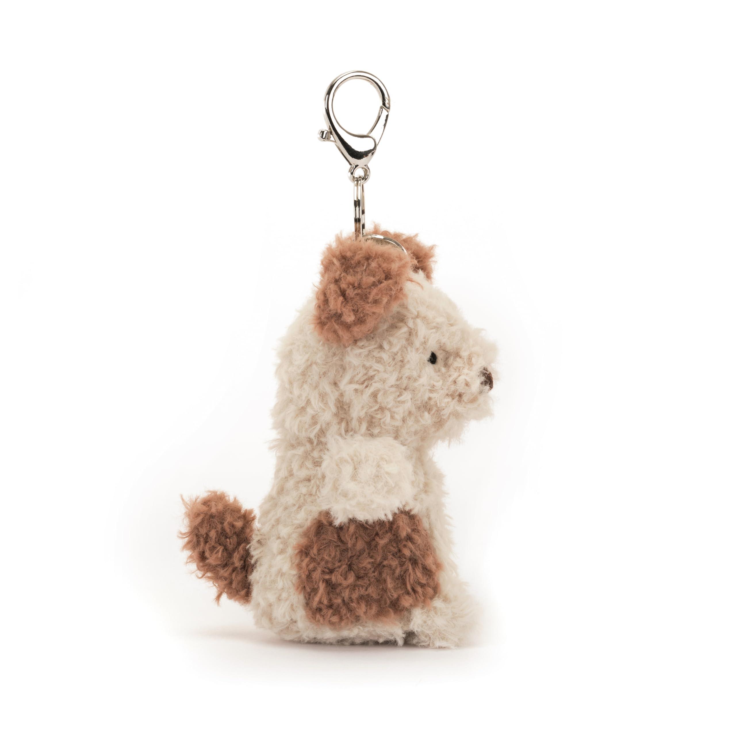 Jellycat Little Pup Bag Charm, 4 inches - Dogs and Puppies Plush Keychain - Great Gift Idea - Image 4