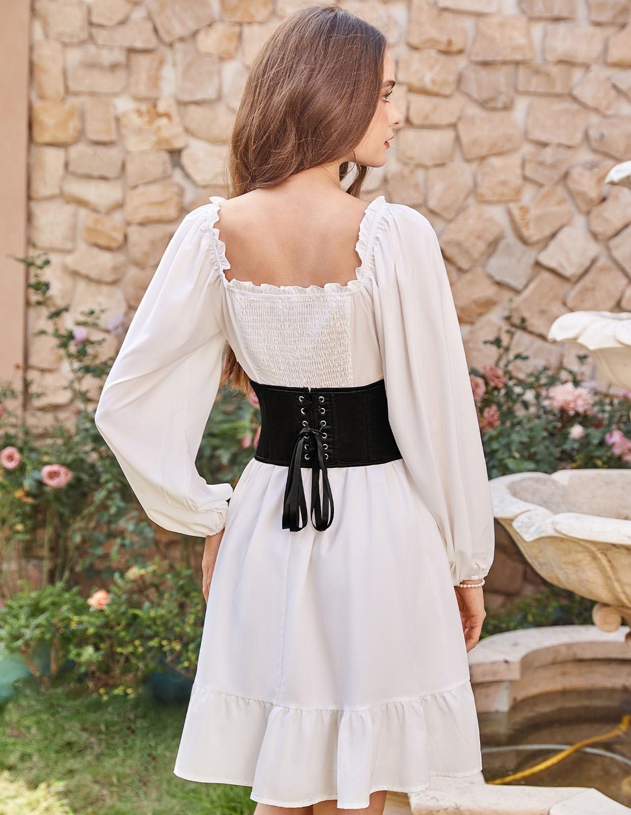 Scarlet Darkness Corset Belt for Women Fishbone Wide Waist Corset Pirate Belt - Image 6
