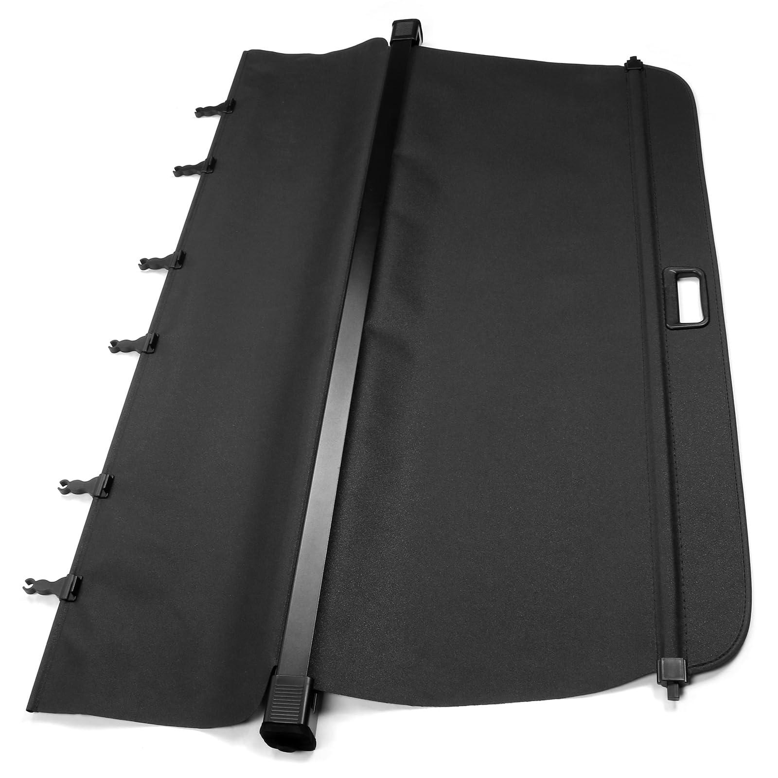 IKON MOTORSPORTS, Cargo Cover Compatible with 2010-2015 Lexus RX350 RX450h All Models, PVC & Aluminum Rod Black Security Rear Trunk Cover Security Retractable Shield, 2011 2012 2013 2014 - Image 3