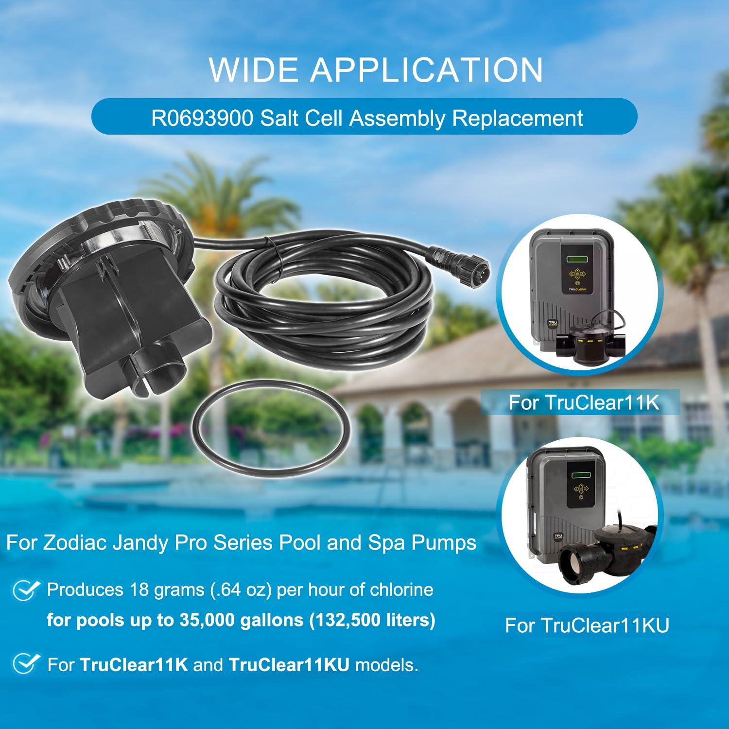 R0693900 Salt Cell Assembly Replacement for Jandy Pro Series TruClear TRUCLEAR11K and TRUCLEAR11KU Swimming Pool and Spa Salt Water Chlorine Generator System - Image 3