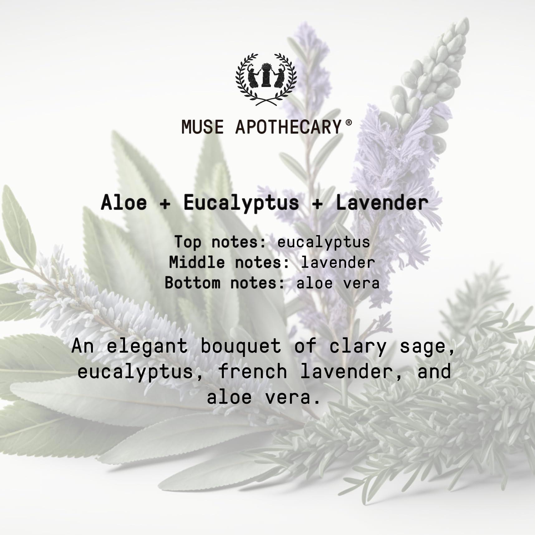 Muse Apothecary Hand Ritual - Aromatic and Nourishing Hand Soap, Infused with Natural Aromatherapy Essential Oils - USDA Certified Biobased - 16 oz, Aloe + Eucalyptus + Lavender, 3 Pack - Image 9