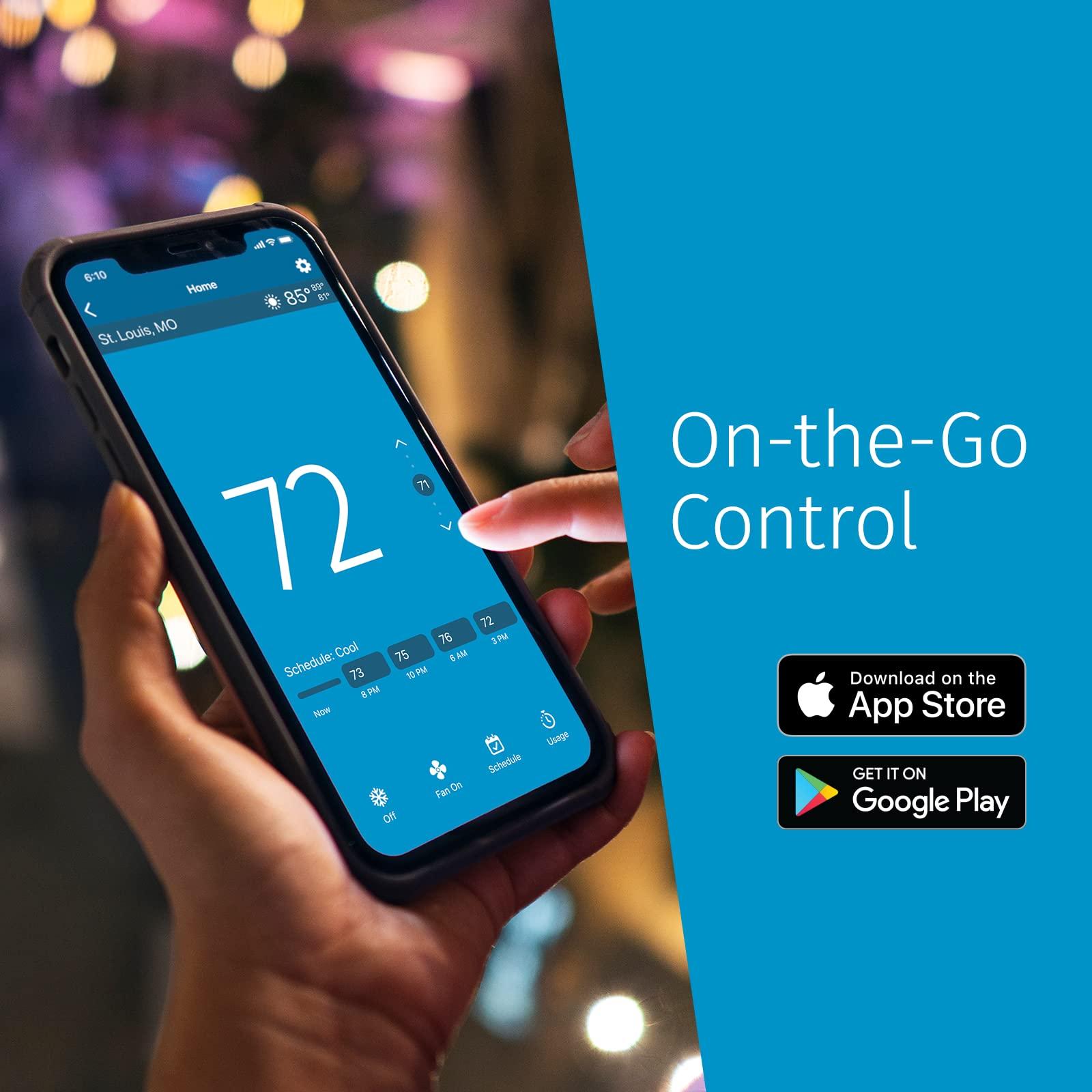 Sensi Touch 2 Smart Thermostat with Touchscreen Color Display, 100 Years of Expertise, Programmable, Wi-Fi, Data Privacy, Easy DIY, Works with Alexa, Energy Star Certified, ST76W, C-Wire Required - Image 7