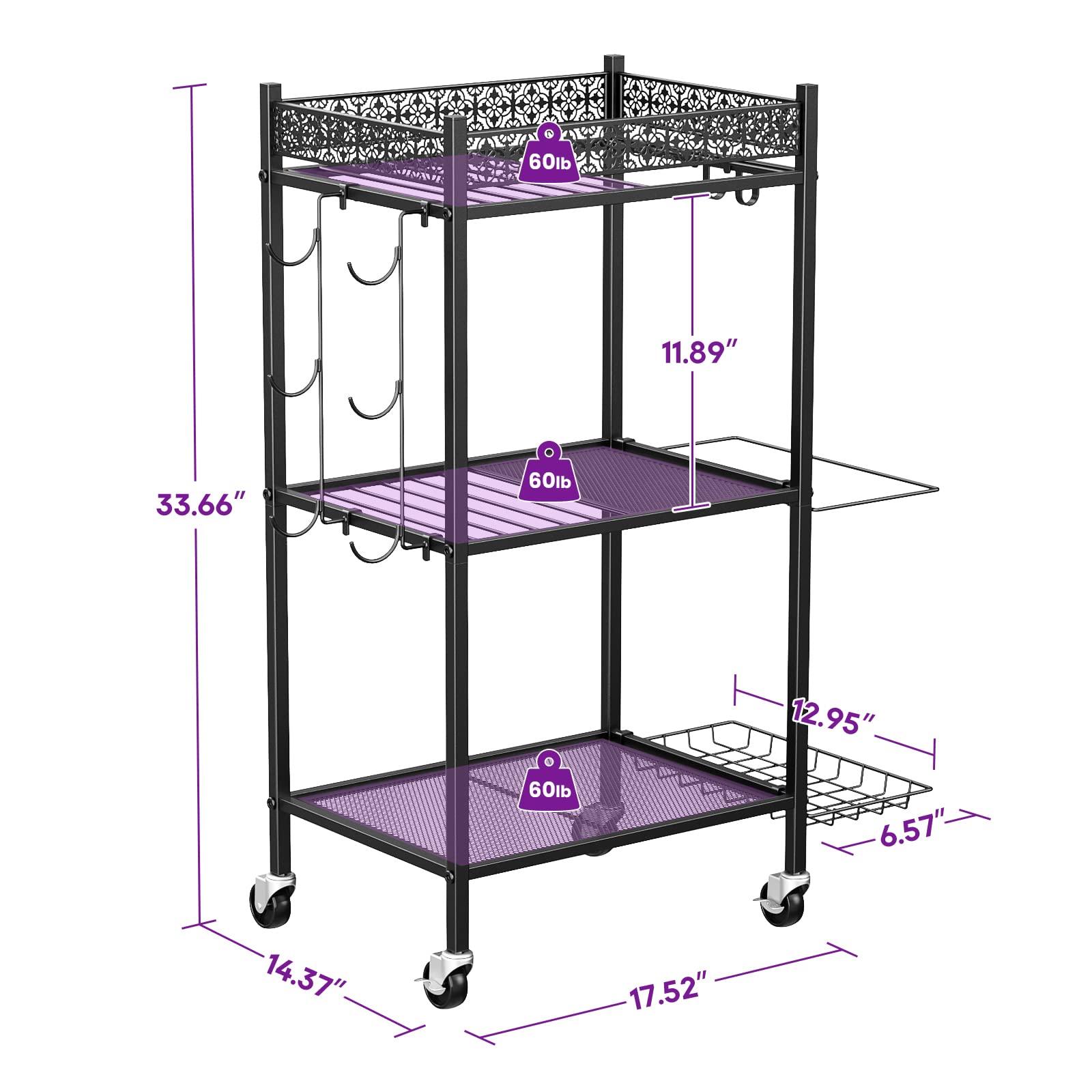 Yoga Mat Storage Rack, Home Gym Storage Rack, VOPEAK Workout Storage for Yoga Mat, Foam Roller, Equipment Gym Storage for Home Exercise and Fitness Gear (Metal) - Image 5