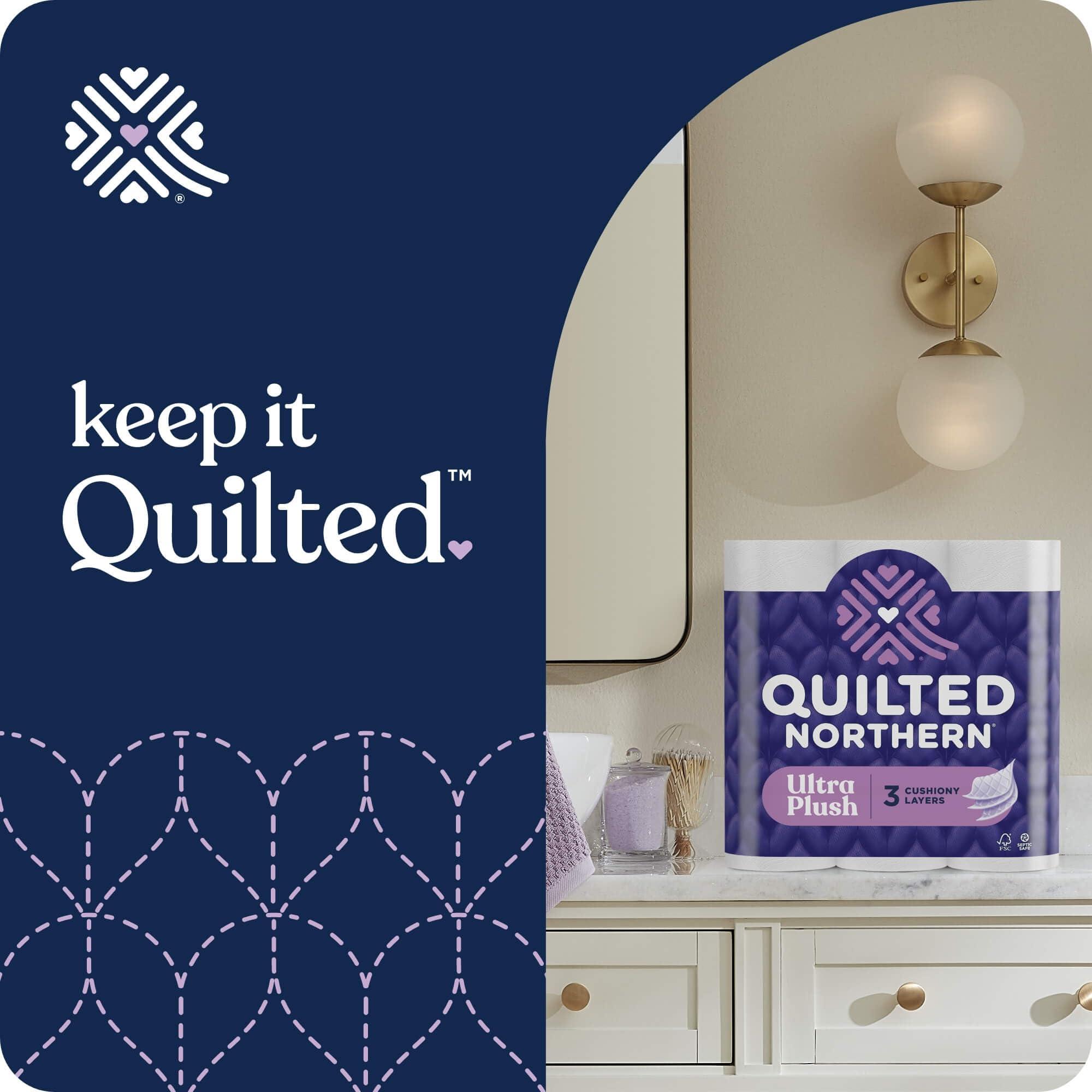 Quilted Northern Ultra Plush Toilet Paper, 18 Mega Rolls = 72 Regular Rolls, 3X Thicker*, 3 Ply Soft Toilet Tissue - Image 8