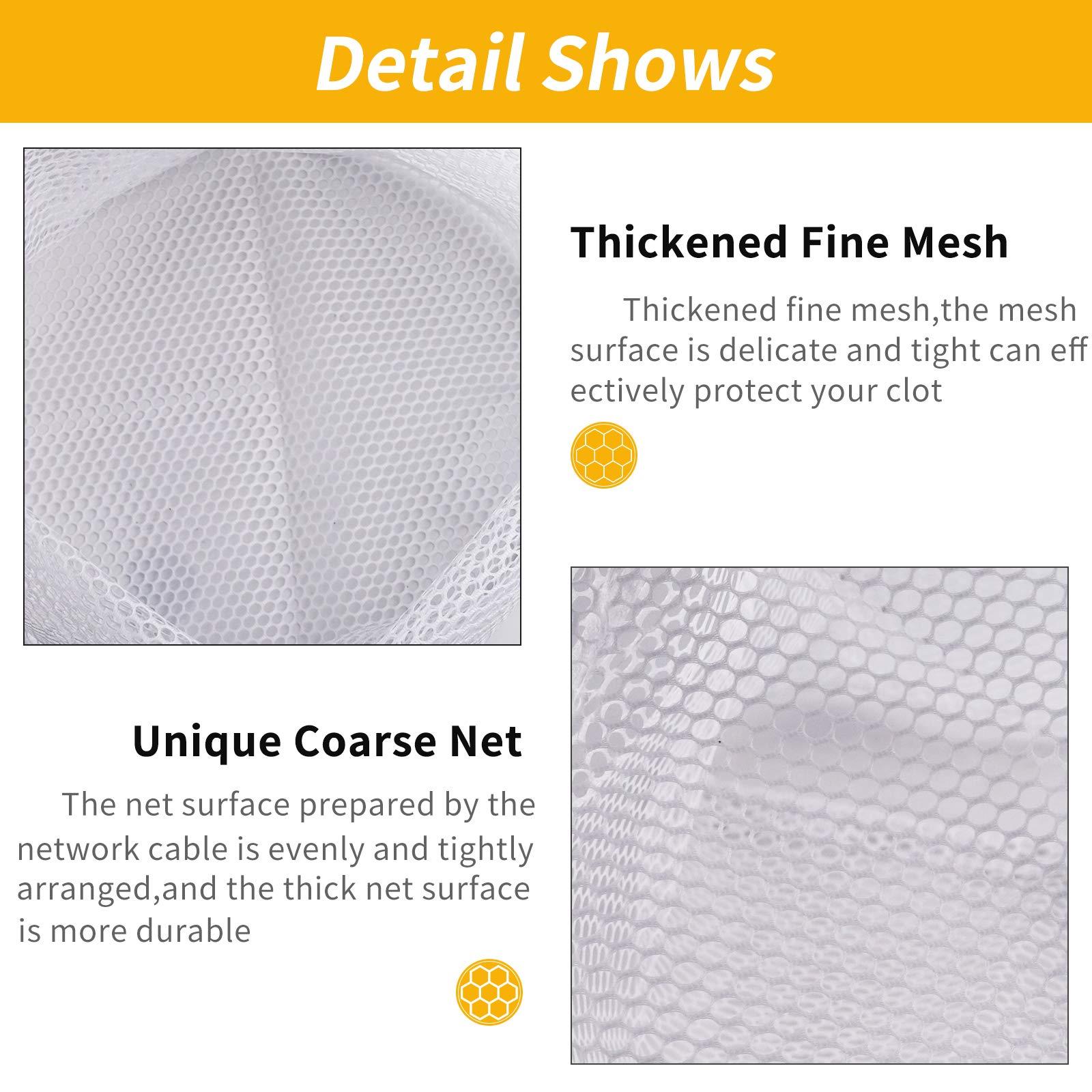 FIMOOR 4PCS Mesh Laundry Wash Bag White Drawstring Washing Machine Bag,Large Size 20×24inch for Clothes, Beddings,Curtain,Tablecloth - Image 3