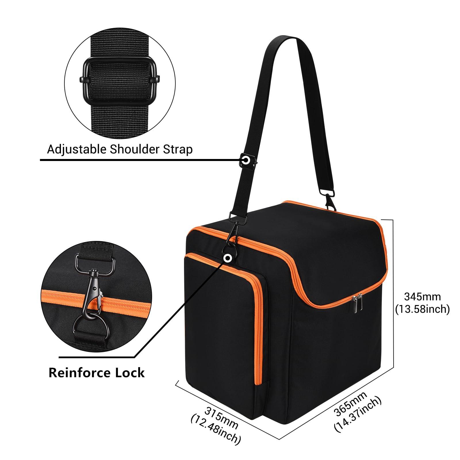 Hzycwgone Carrying Travel Case for JBL PartyBox Encore Essential Tote Bag Rugged Cover Accessories w/Shoulder Strap for JBL Encore Essential/Partybox Encore Portable Party Speaker and Microphones - Image 6