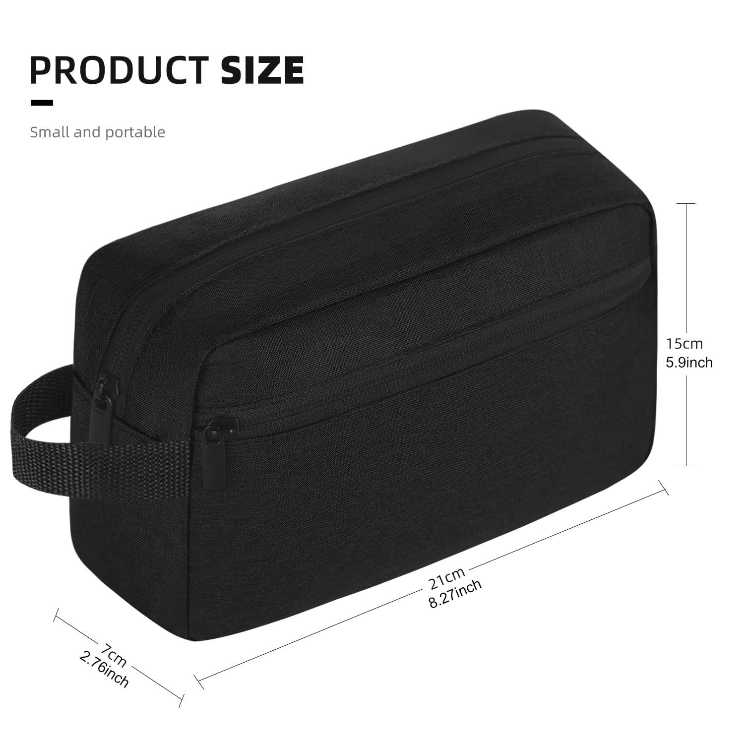 Icramsy Travel Toiletry bag Toiletry bag for women men Hanging Cosmetic bag Travel accessories for Women Men (Black) - Image 3