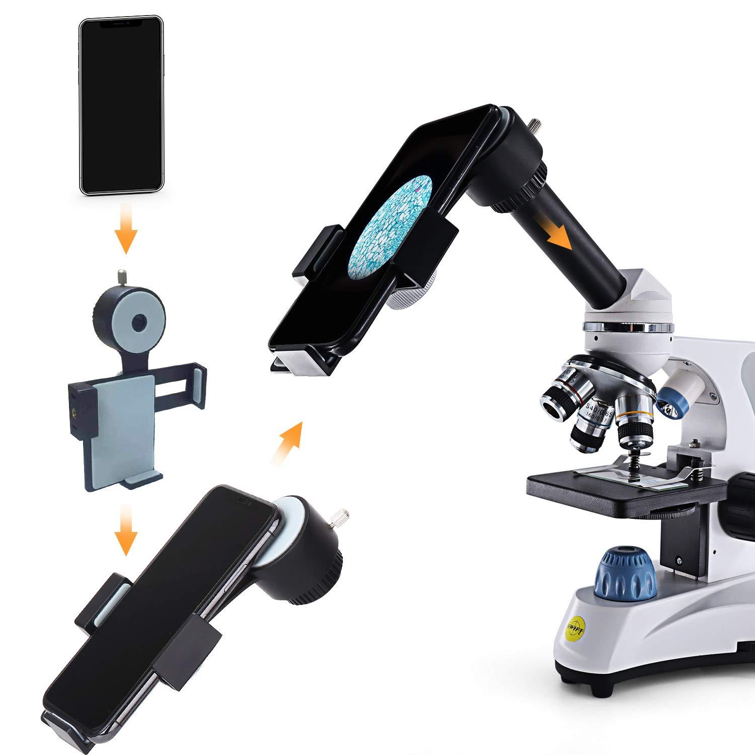 Swift Microscope Lens Adapter, Smartphone Camera Adapter Mount, Microscope Accessory (Fits 26mm28mm Eyepieces) - Image 5