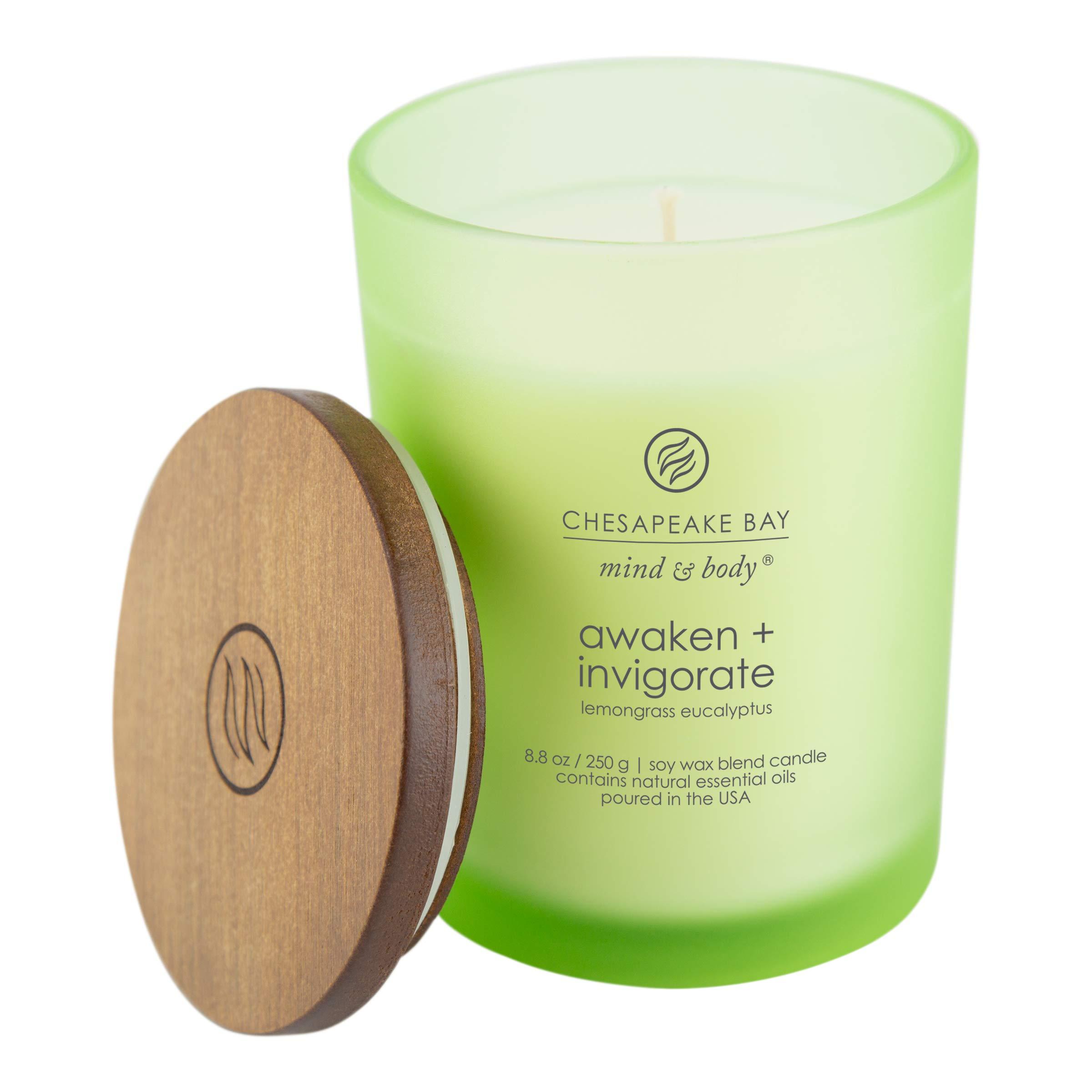 Chesapeake Bay Candle PT40886 Scented Candle, Awaken + Invigorate (Lemongrass Eucalyptus), Medium , Green, Home Décor - Image 2