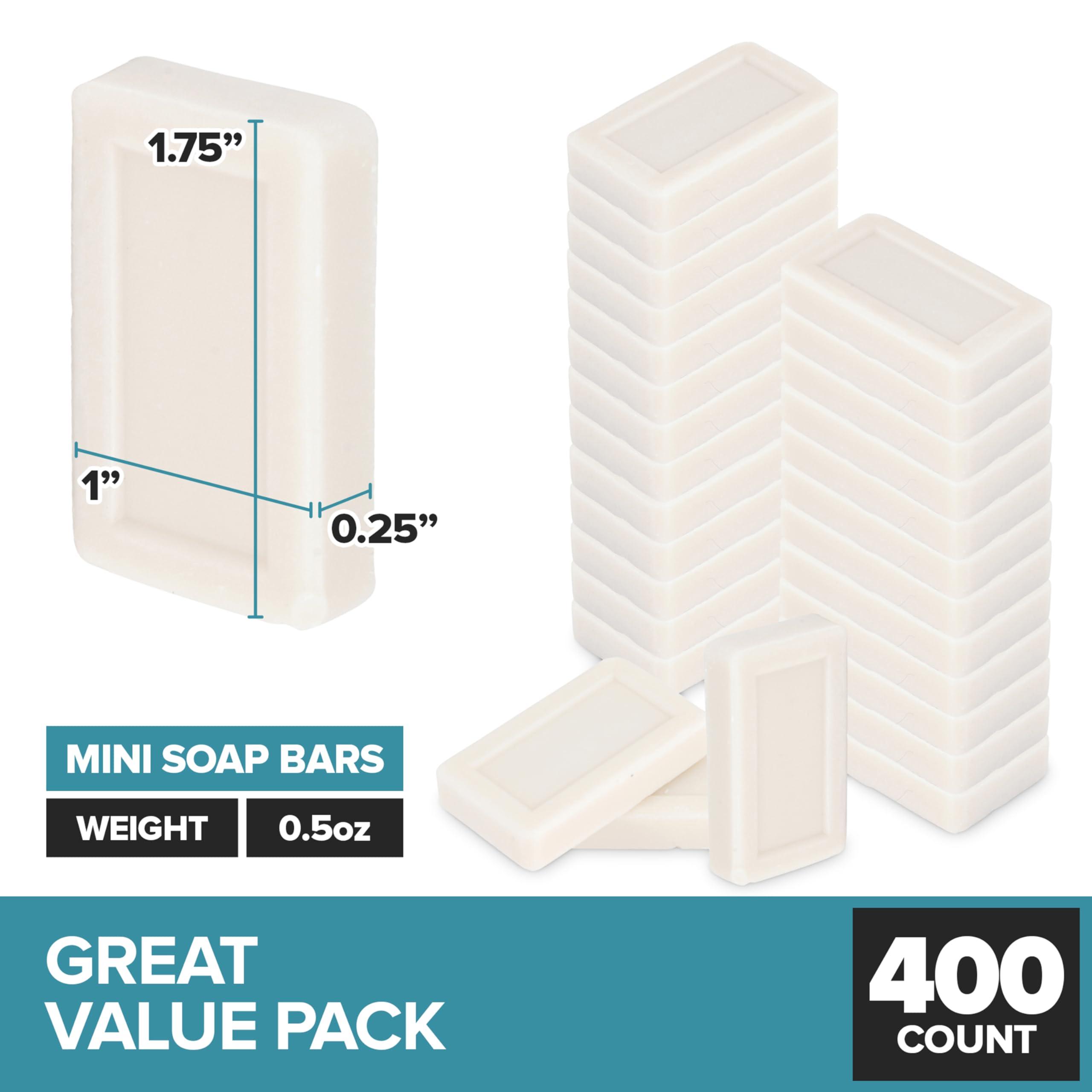 Bulk Hotel Soap Bars (400 Count), Rectangular Fresh Scent Travel Size Hand Soap for Hotels, Motels, and Resorts, Travel Soap Bulk, Individually Wrapped Bars Pack, Guest Soaps for Bathroom - Image 2