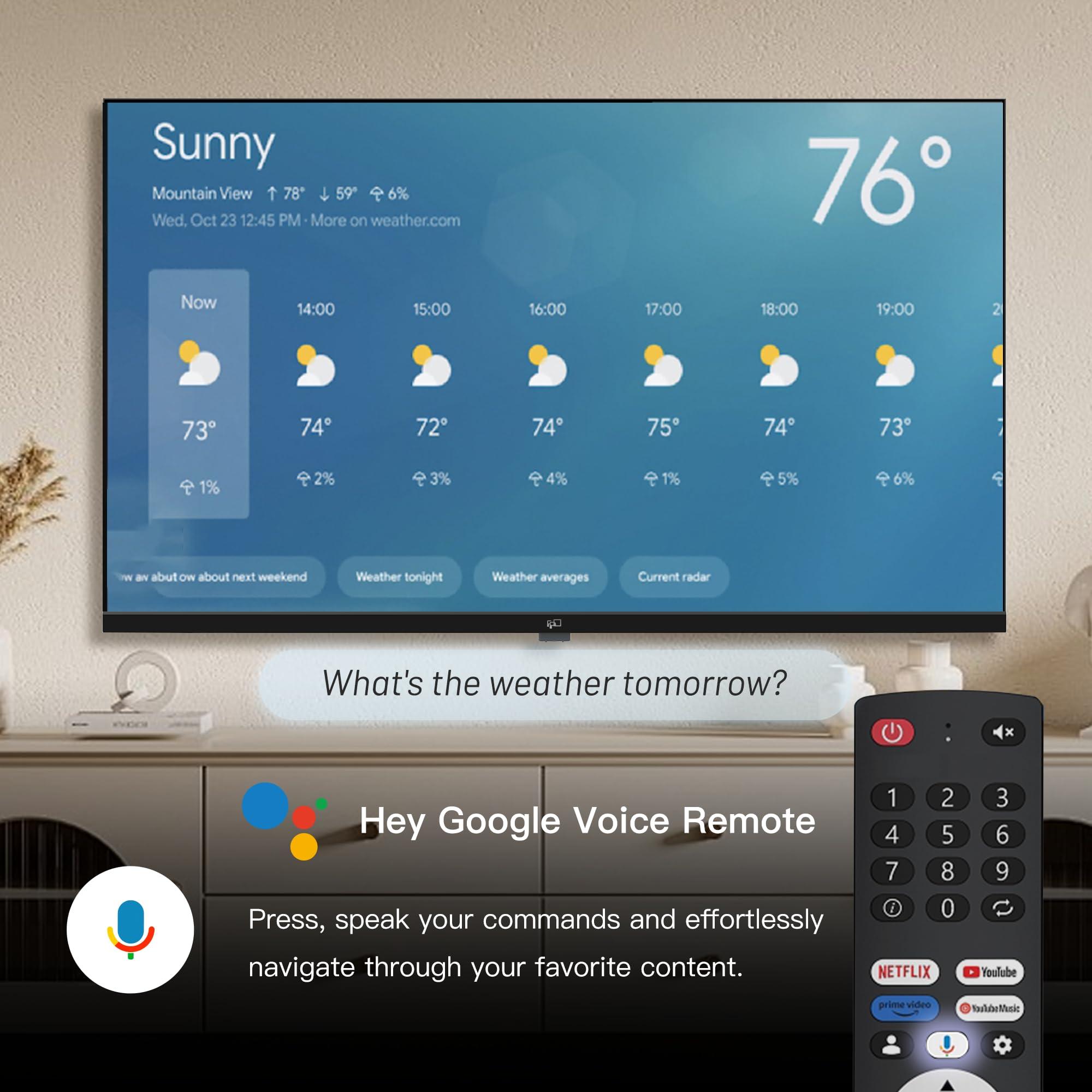 FPD Palette-Series CG43-P3 43-inch Smart TV with Google TV, 1080p, Full HD, HDR 10, Google Play, Chromecast Built-in, Stream Live TV, 2024 Model, Dolby Audio, Voice Remote - Image 6