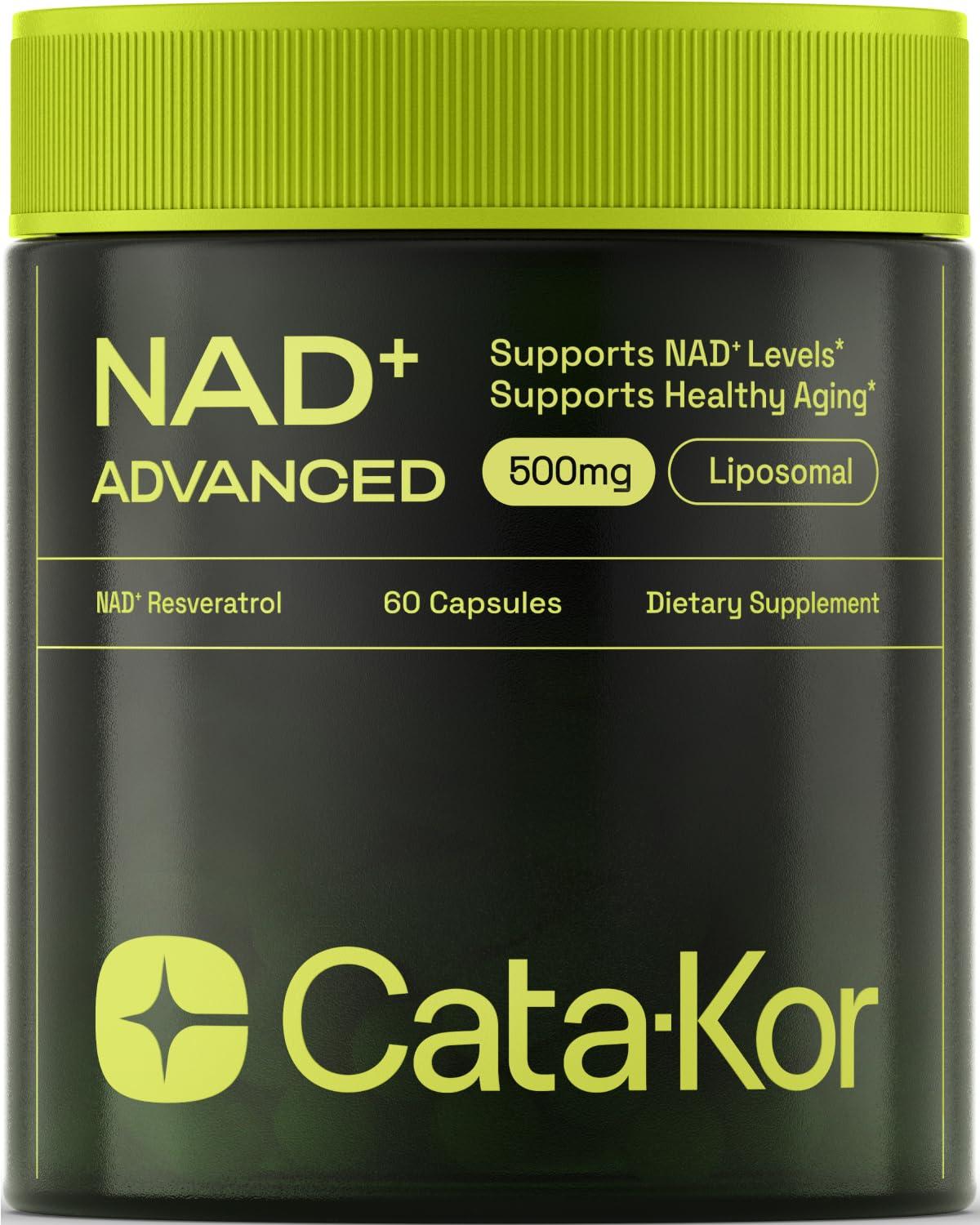 NMNH Supplement Alternative - Liposomal NAD with Resveratrol - High Purity NAD Supplement for Anti-Aging, Energy, Focus - 60 Capsules - Image 1