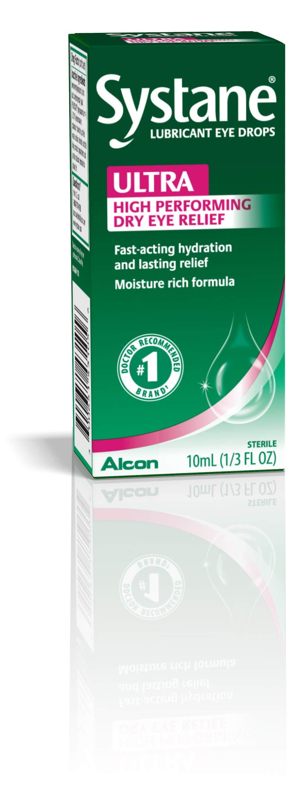 Systane Ultra Lubricant Eye Drops, Artificial Tears for Dry Eye, Single Pack, 10 ml - Image 3