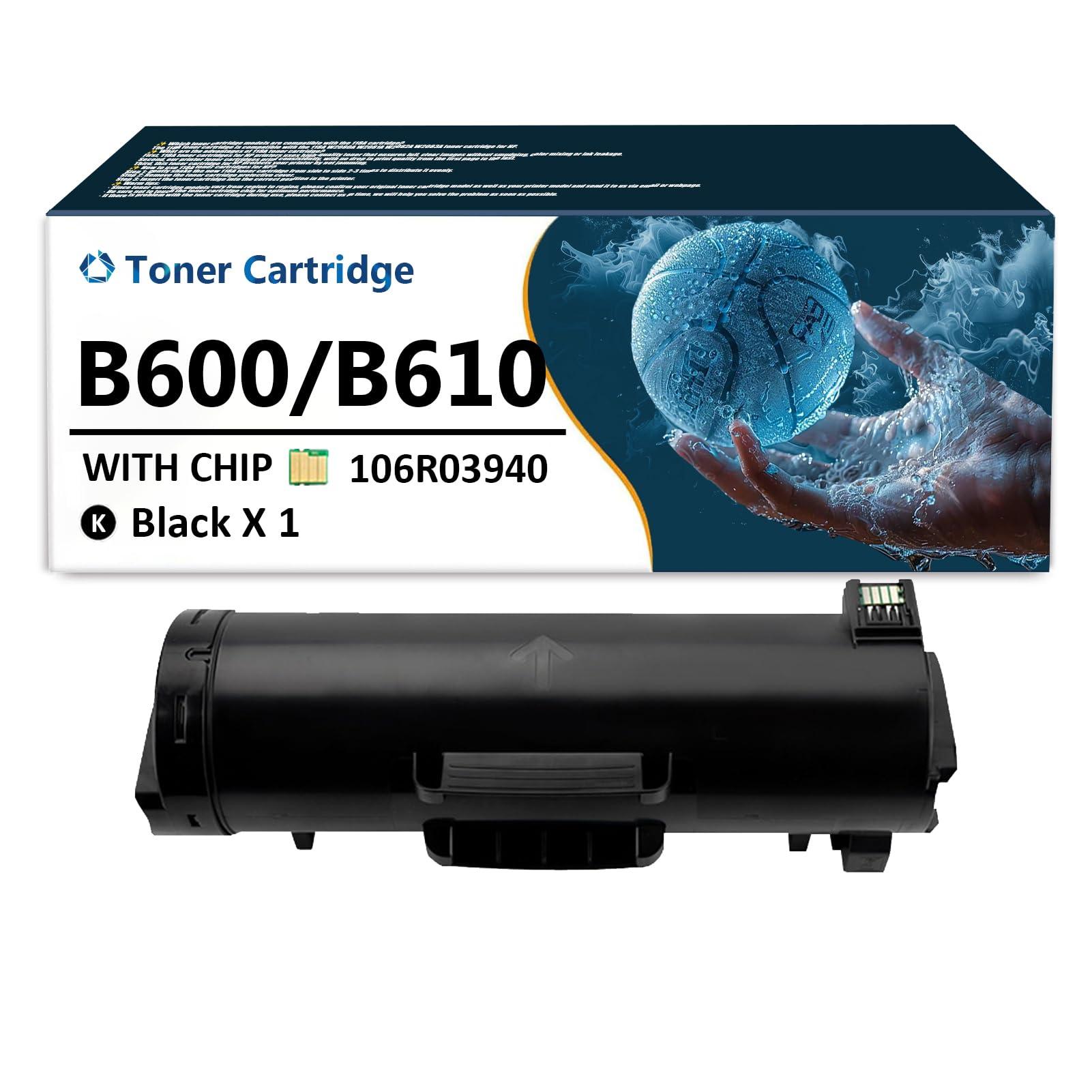 B600 B610 Toner Cartridge Replaces for Xerox B600 B610 106R03940 Black Toner Cartridges High Yield Work for Xerox VersaLink B600 B605 B610 B615 Printers, 1 Pack