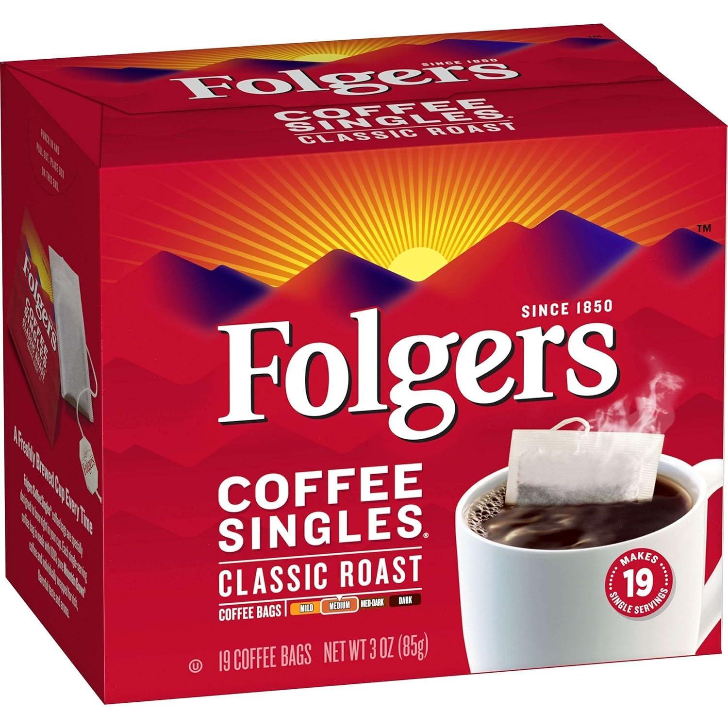 Folgers Coffee Singles (19 per box) - Image 3