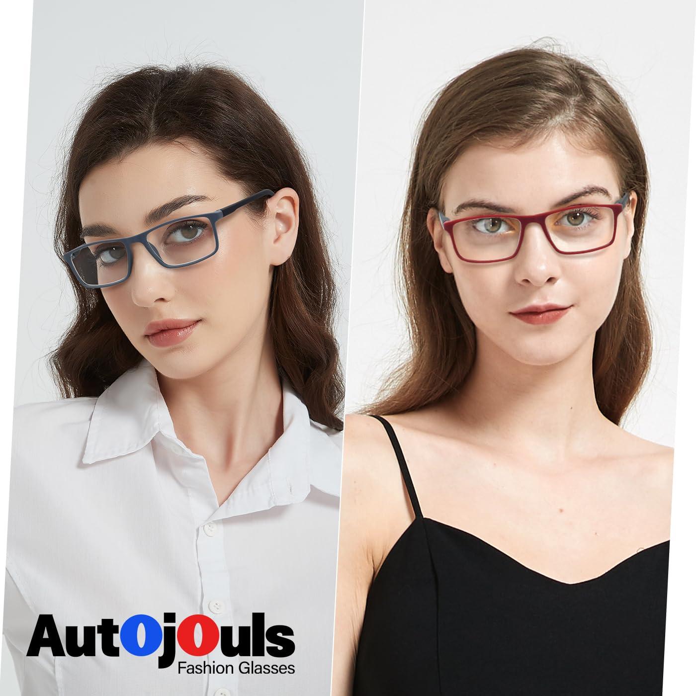 Autojouls Nearsighted Glasses for Distance with Hard Case Blue Light Spring Hinge Glasses Not Reading Glasses - Image 2