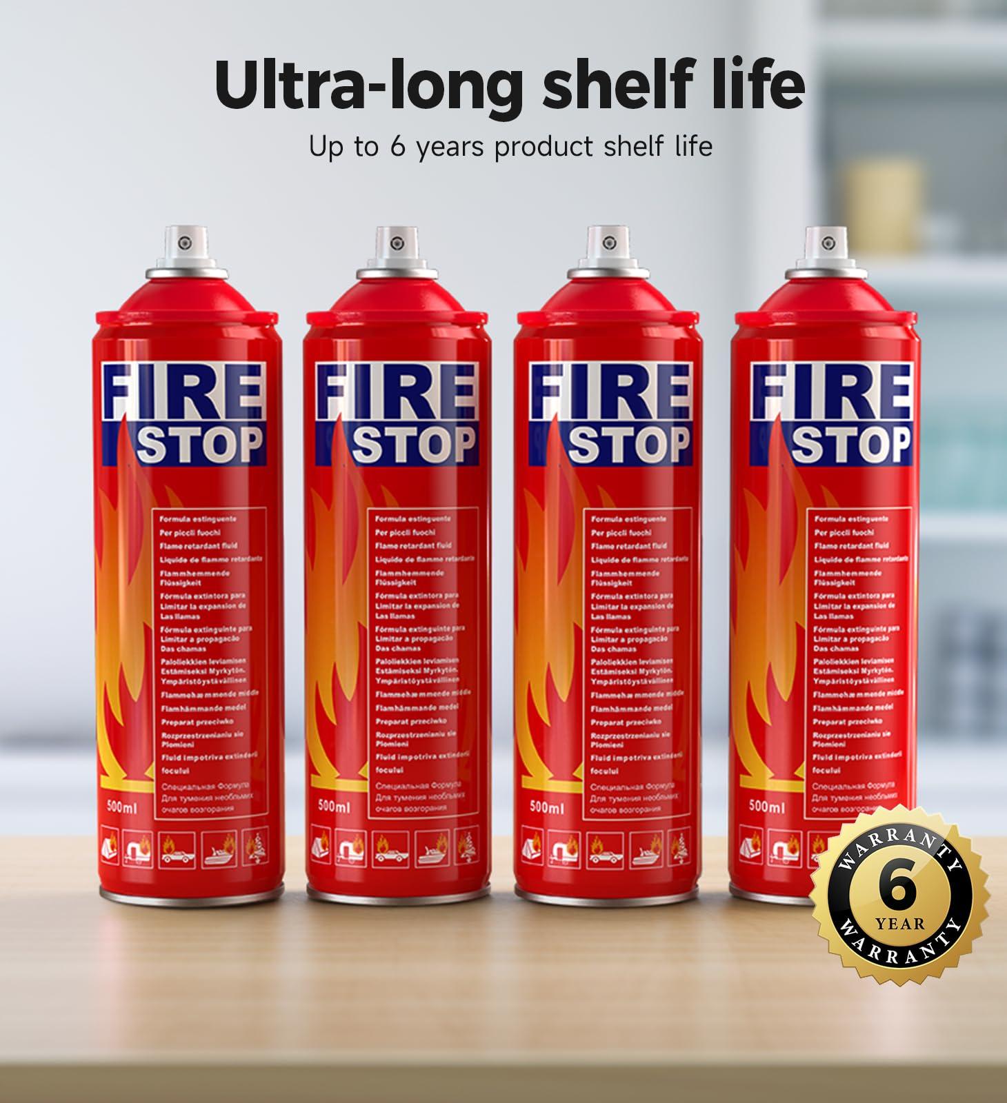 AmzBoom Fire Extinguisher 4-Pack with Mounting Bracket for Home, Kitchen, Car, Grill - Portable Small A, B, C, K Fire Extinguisher - 8-in-1 - Prevents Reignition. - Image 5