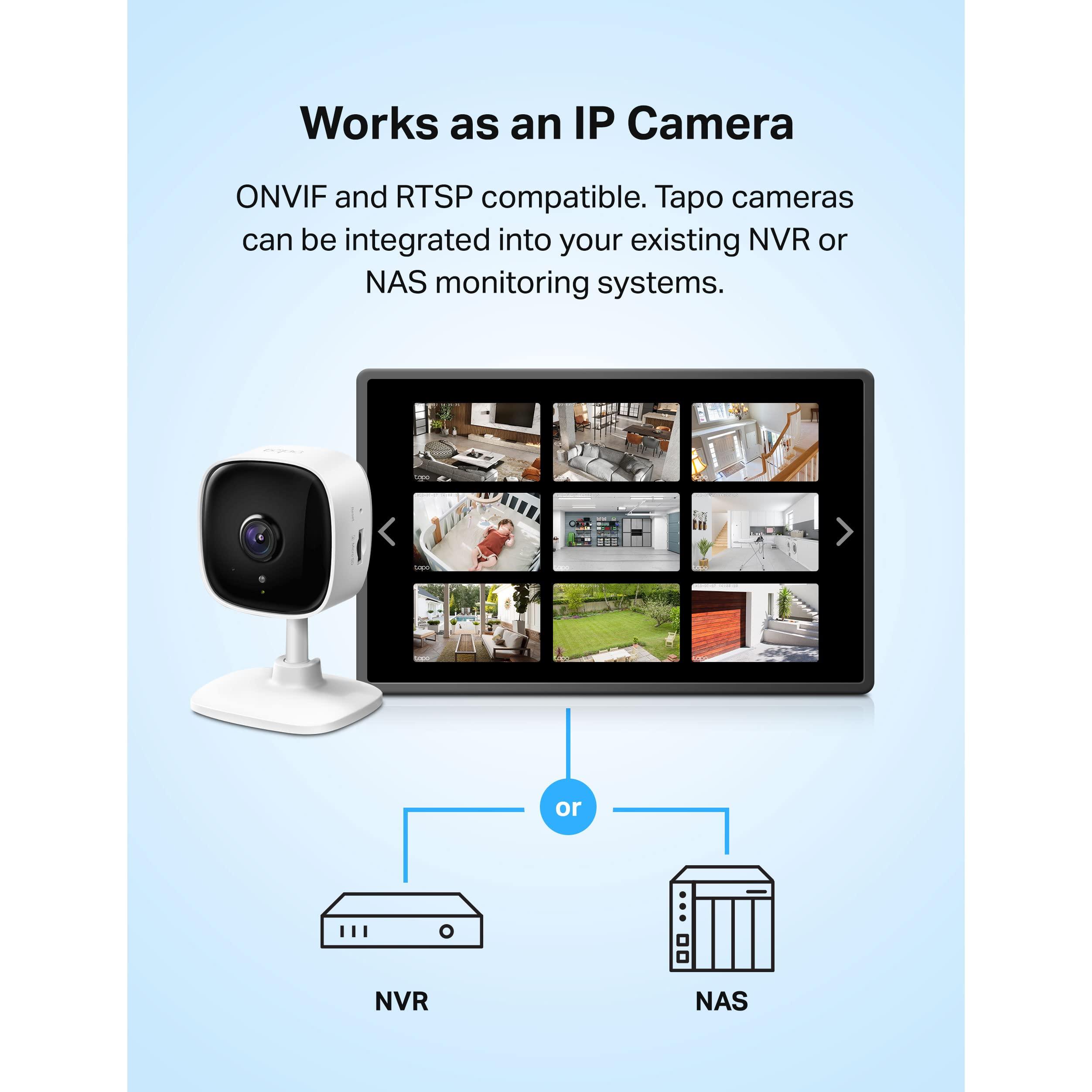 TP-Link Tapo 1080P Indoor Security Camera for Baby Monitor, Dog Camera w/Motion Detection, 2-Way Audio Siren, Night Vision, Cloud & SD Card Storage, Works w/Alexa & Google Home (Tapo C100) - Image 6