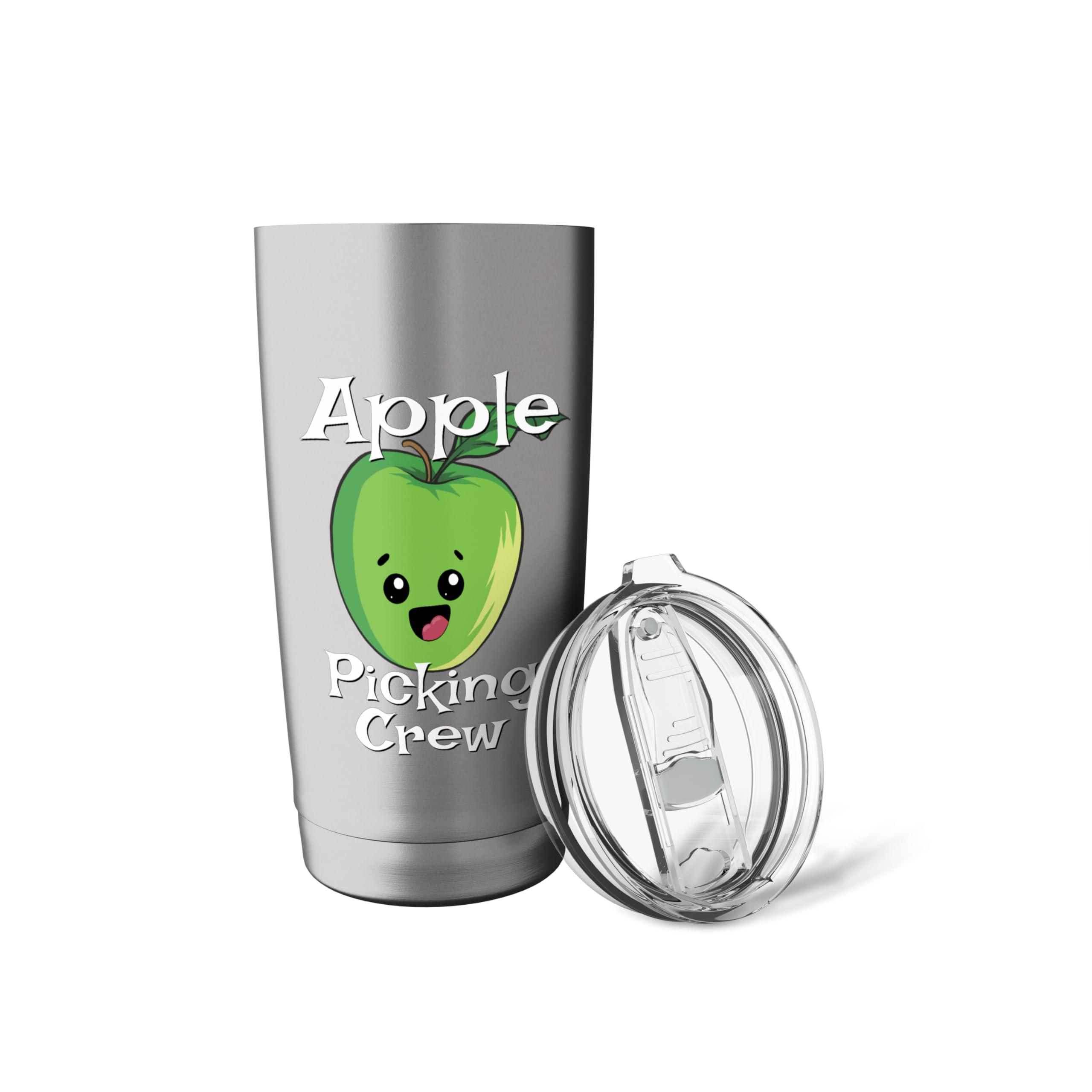 Cute Fall Autumn Orchard Matching Family Apple Picking Crew Stainless Steel Insulated Tumbler - Image 6