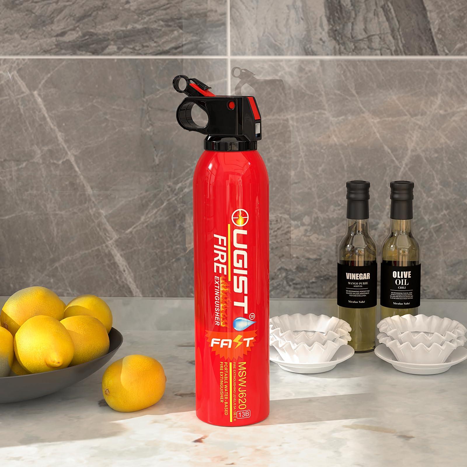 Ougist Small Portable Fire Extinguisher for Home and Kitchen, 21oz Each, 6-Pack, Water-Based Fire Extinguishers for Quick Emergency Response, Prevent Re-Ignition, Ideal for Vehicle and Camping, MSJ620 - Image 8