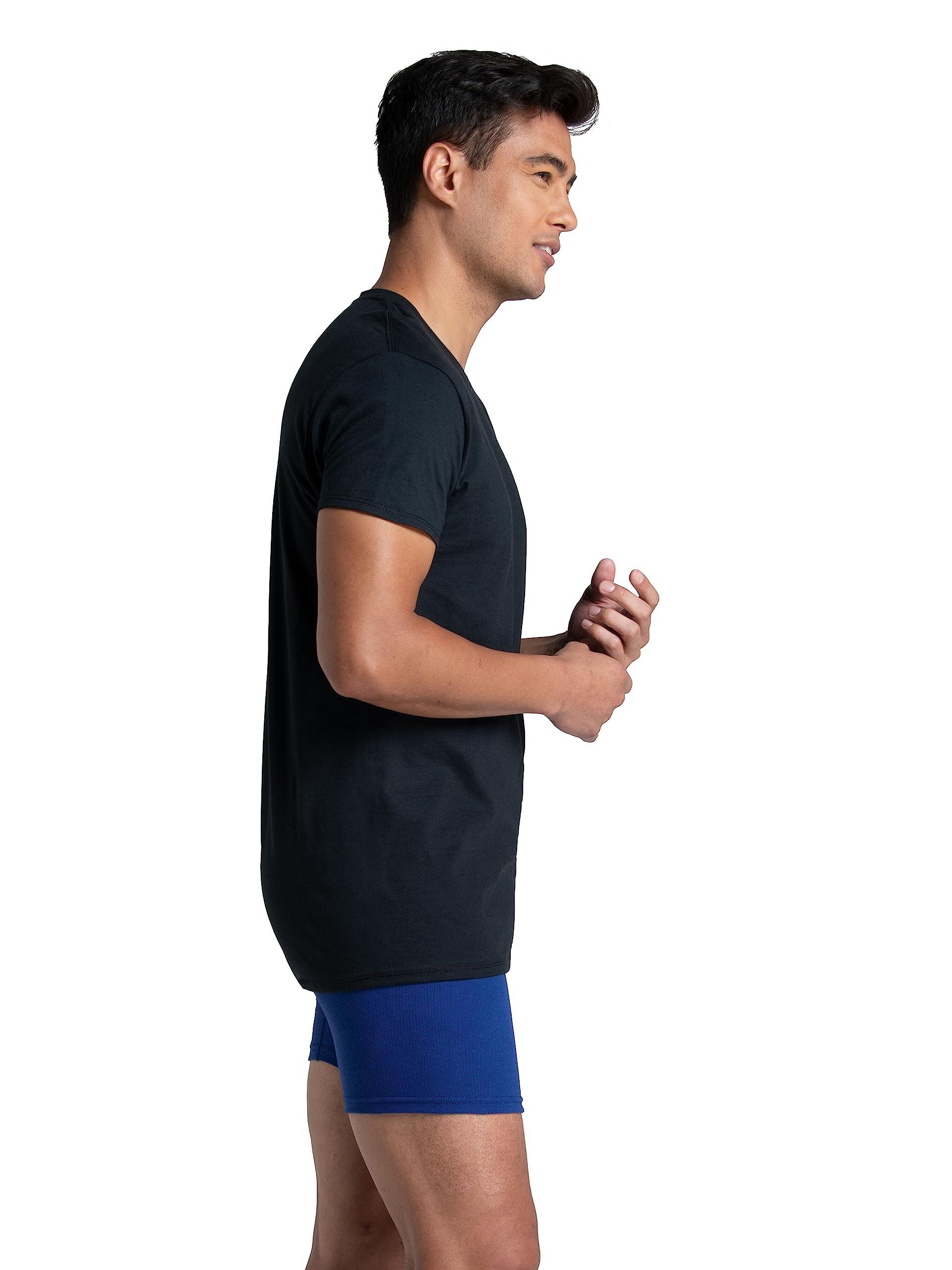 Fruit of the Loom Men's Crew Tee Undershirts, Moisture Wicking & Tag Free, Also Available in Big & Tall - Image 3