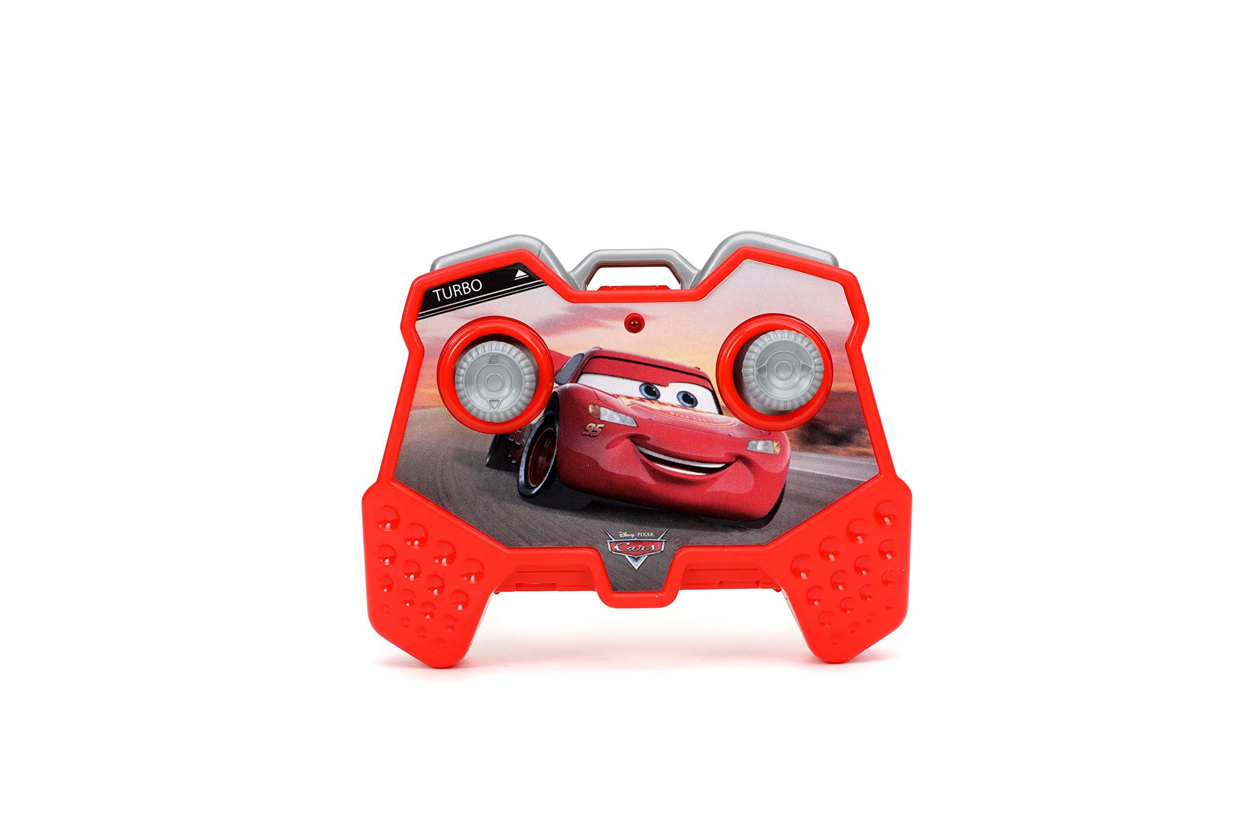 Jada Toys Pixar Cars 1:24 Lightning McQueen RC Remote Control Car 2.4 GHz Red Toys for Kids - Image 7